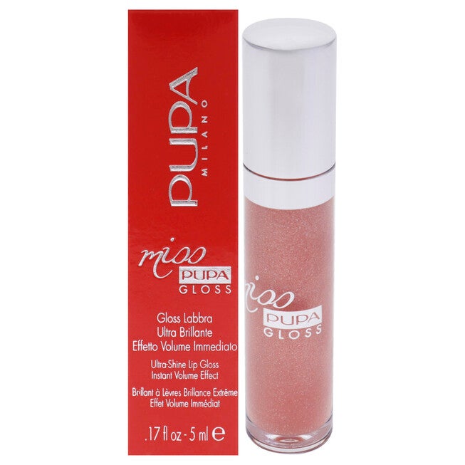 Miss Pupa Gloss Ultra-Shine Lip Gloss - 102 Sexy Skin by Pupa Milano for Women - 0.17 oz Lip Gloss, See Description, hi-res image number 0