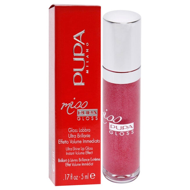 Miss Pupa Gloss Ultra-Shine Lip Gloss - 304 French Kiss by Pupa Milano for Women - 0.17 oz Lip Gloss, , alternate image number null