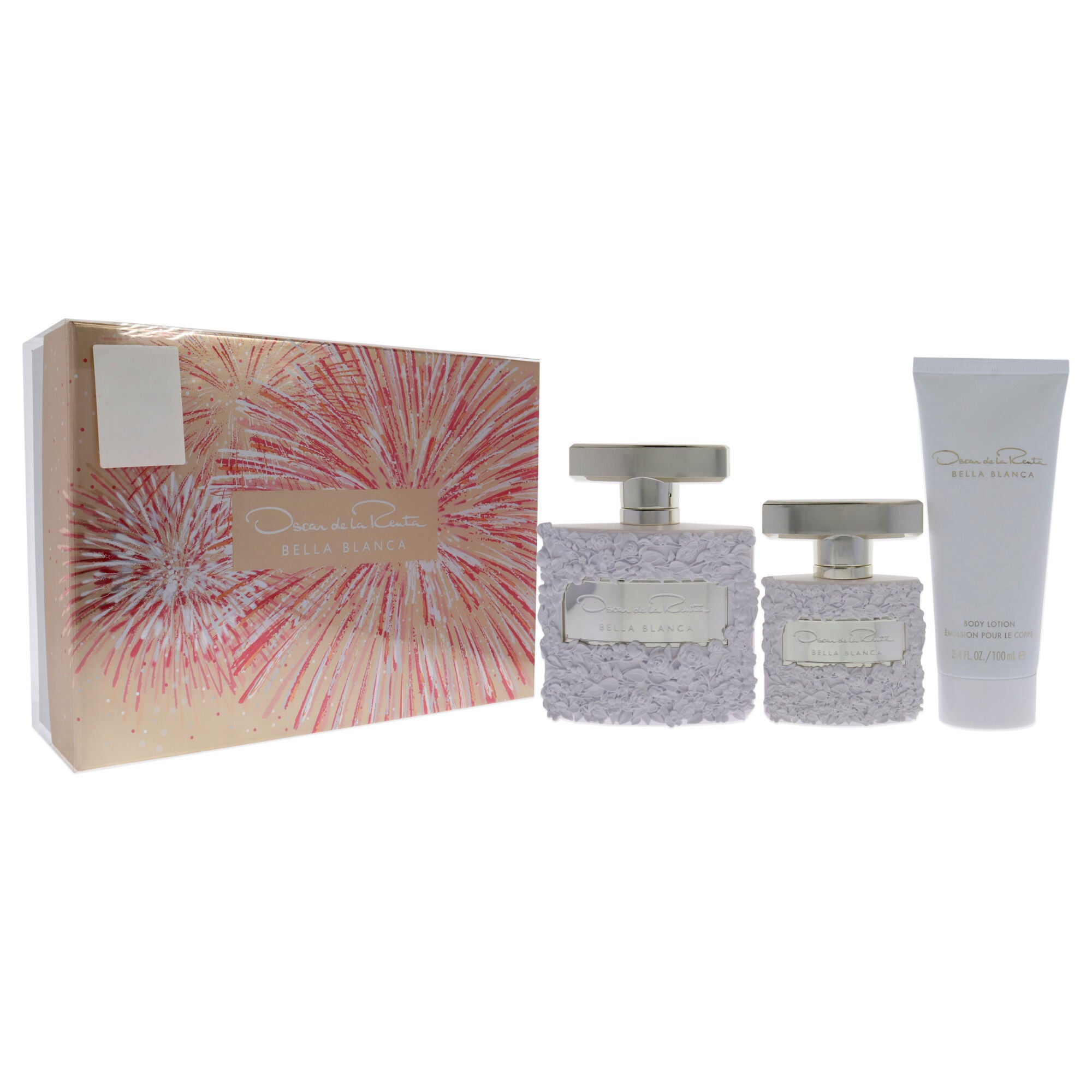 Bella Blanca by Oscar De La Renta for Women - 3 Pc Gift Set 3.4oz EDP Spray, 3.4oz Body Lotion, 1oz EDP Spray, See Description, alternate image number 1