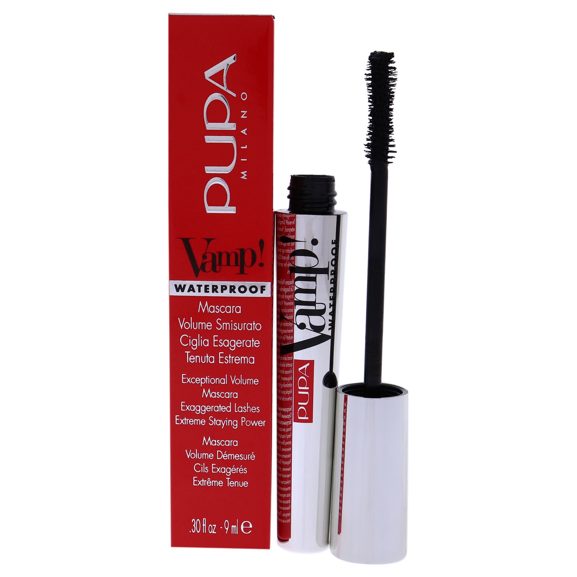 Vamp! Waterproof Mascara - 001 Extra Black by Pupa Milano for Women - 0.30 oz Mascara, See Description, hi-res image number 0