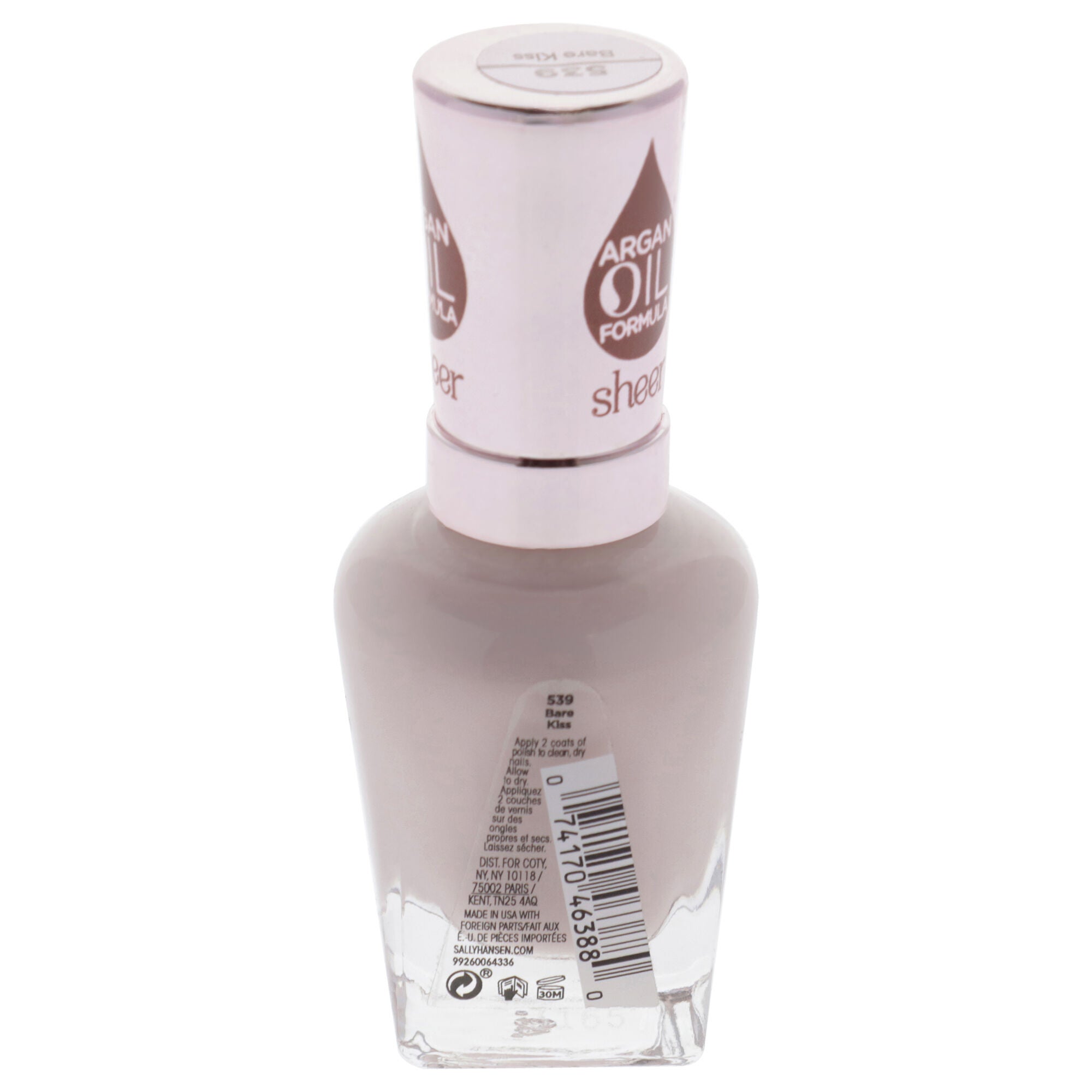 Color Therapy Nail Polish - 539 Bare Kiss by Sally Hansen for Women - 0.5 oz Nail Polish, See Description, alternate image number 2