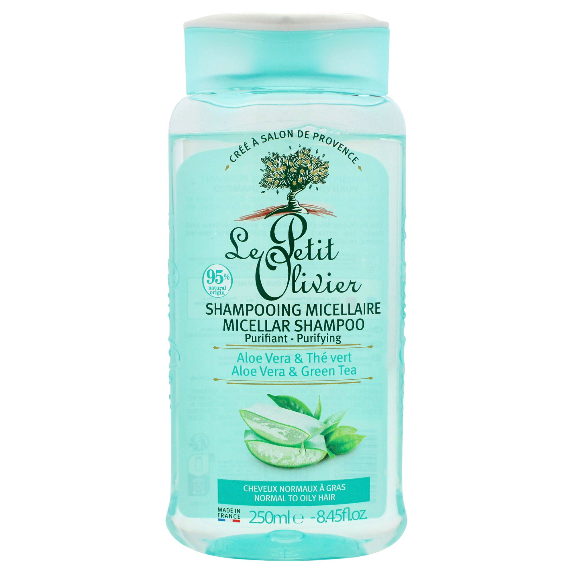 Micellar Shampoo - Aloe Vera and Green Tea by Le Petit Olivier for Women - 8.45 oz Shampoo, See Description, hi-res image number 0