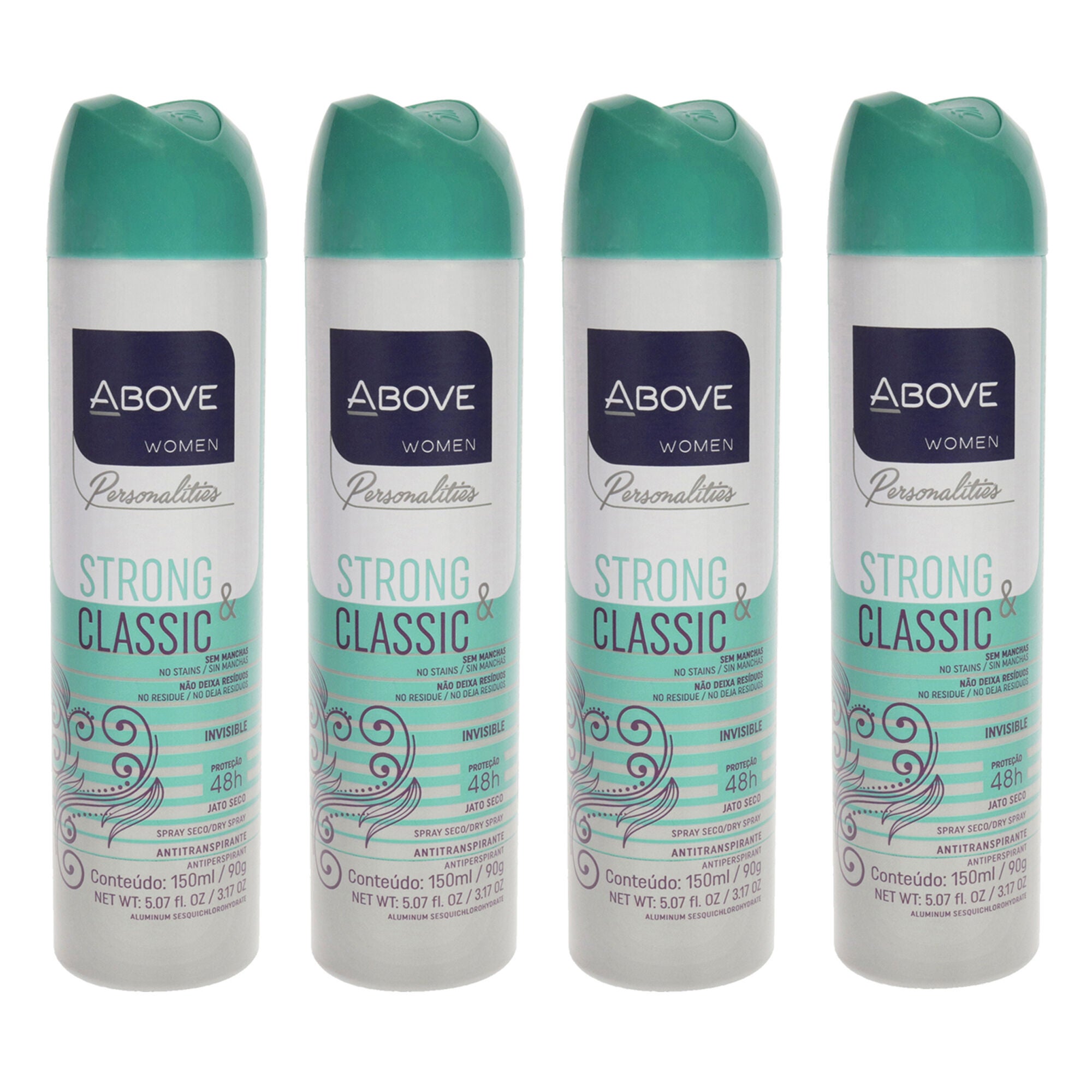 48 Hours Personalities Antiperspirant Deodorant - Strong and Classic by Above for Women - 3.17 oz Deodorant Spray - Pack of 4, See Description, hi-res image number 0