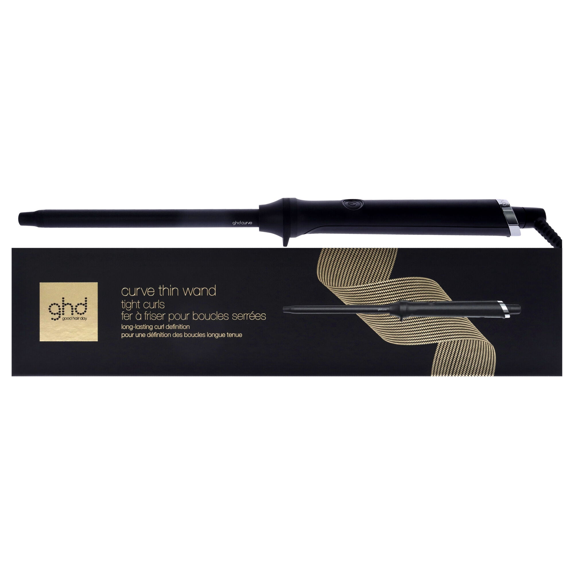 GHD Curve Thin Wand Curling Iron - CPW141 - Black by GHD for Unisex - 0.5 Inch Curling Iron, See Description, hi-res image number 0