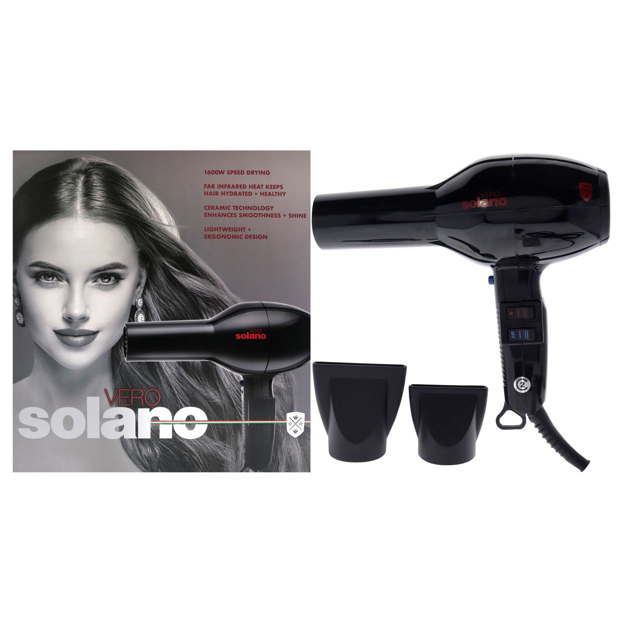 Vero Hair Dryer by Solano for Women - 1 Pc Hair Dryer, See Description, hi-res image number 0