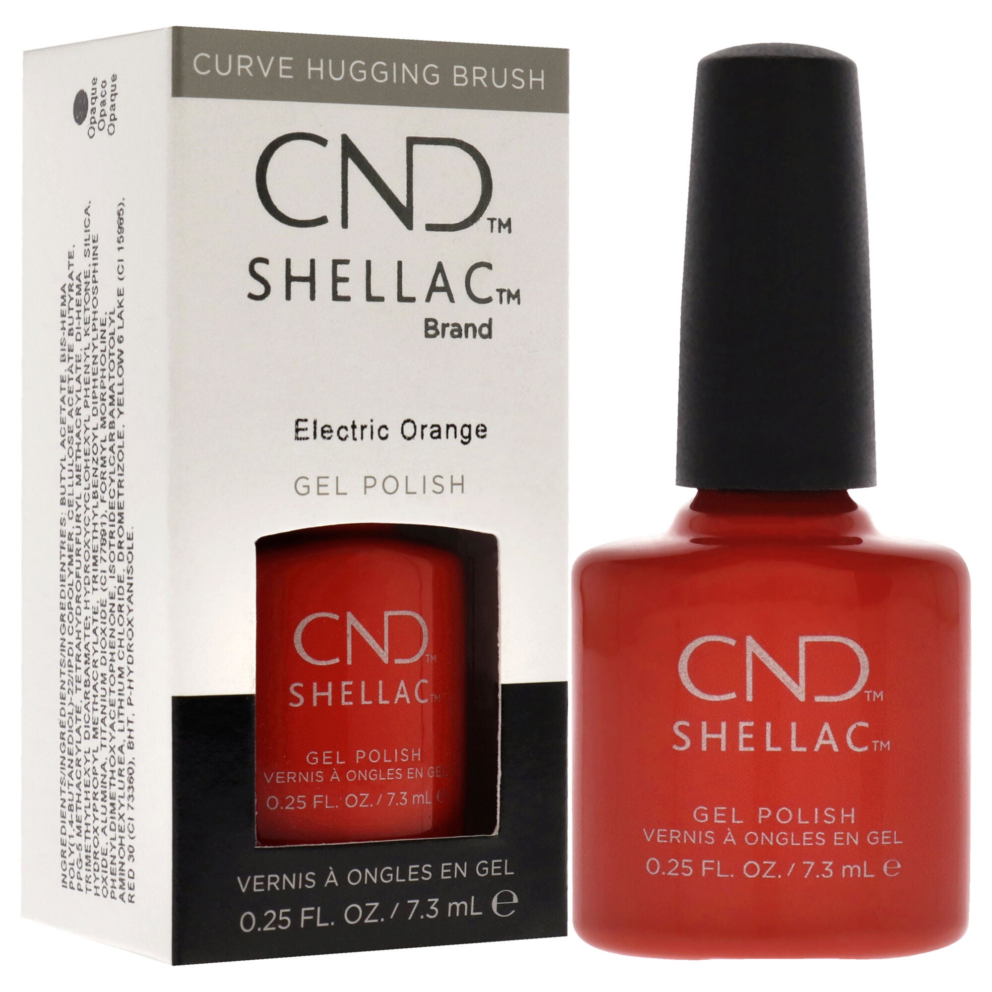 Shellac Nail Color - Electric Orange by CND for Women - 0.25 oz Nail Polish, See Description, alternate image number 1