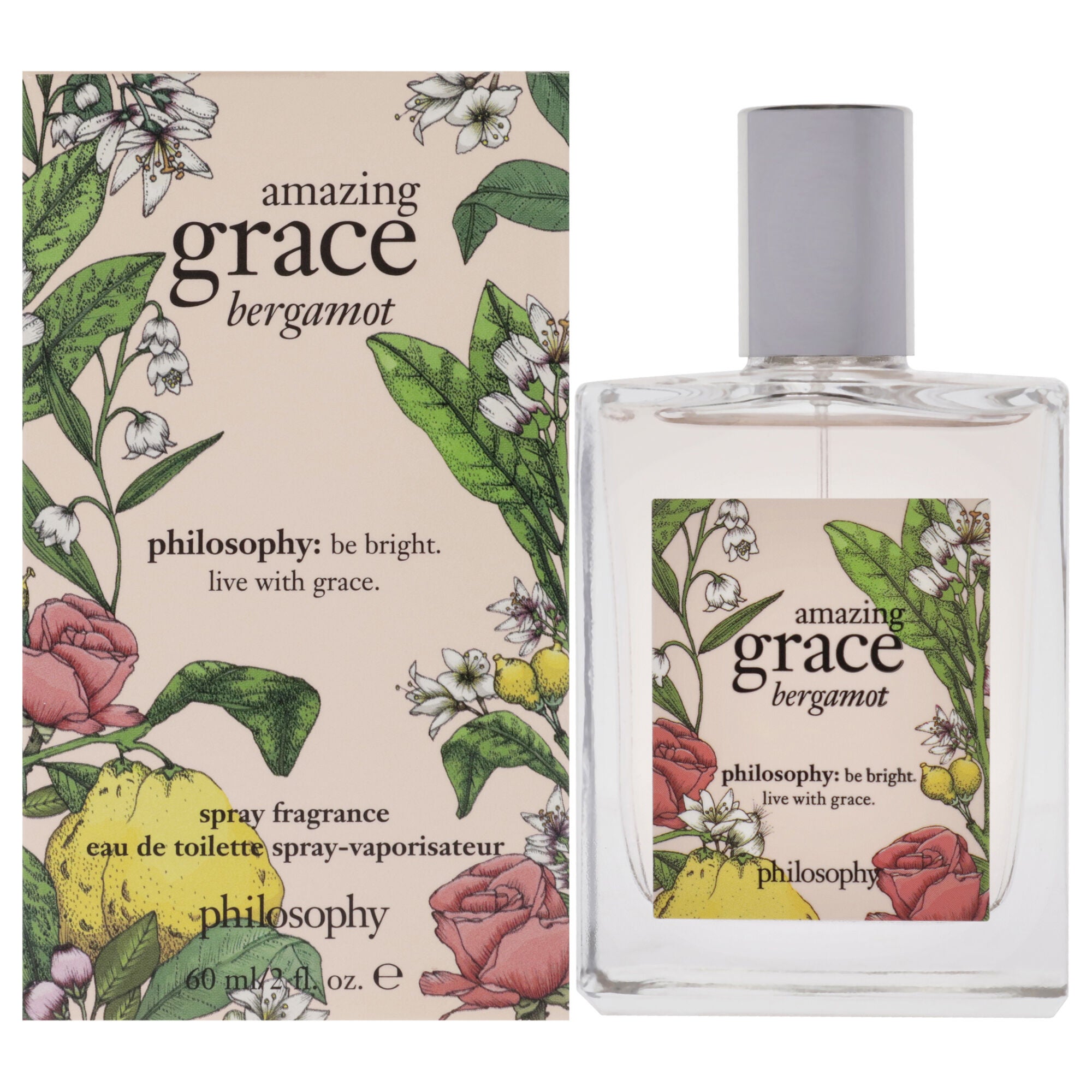 Amazing Grace Bergamot by Philosophy for Women - 2 oz EDT Spray, See Description, hi-res image number 0