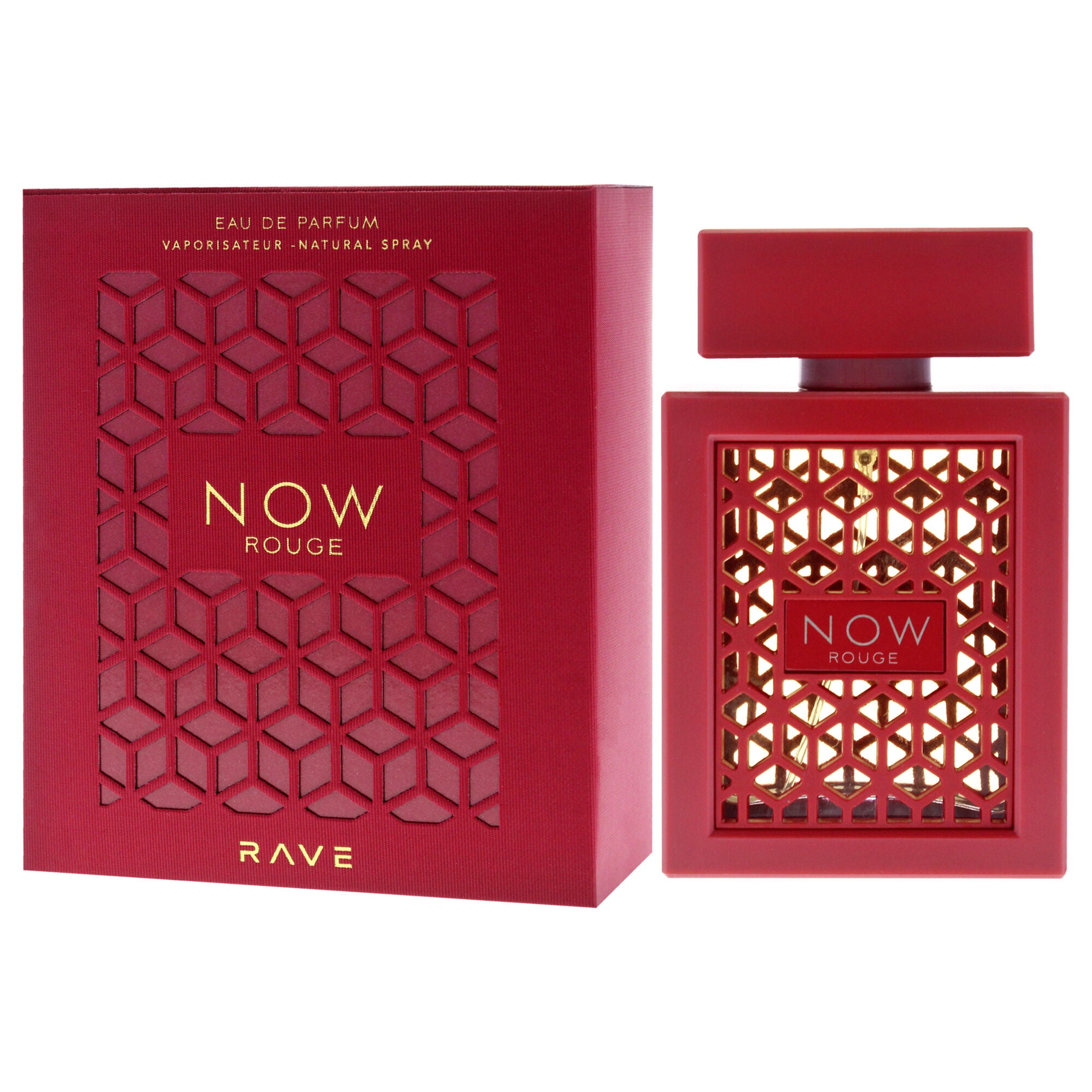 Rave Now Rouge by Lattafa for Unisex - 3.4 oz EDP Spray, See Description, alternate image number 3