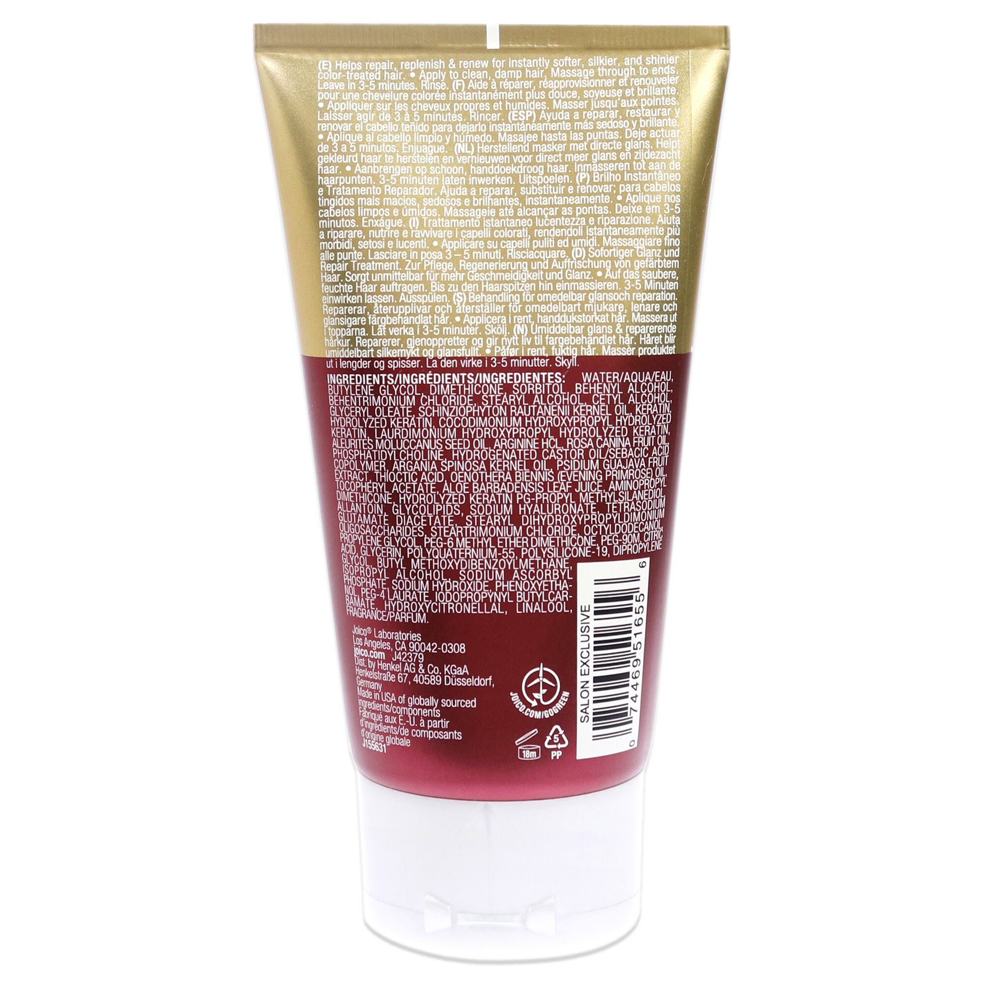 K-Pak Color Therapy Luster Lock by Joico for Unisex - 5.1 oz Treatment, See Description, alternate image number 2