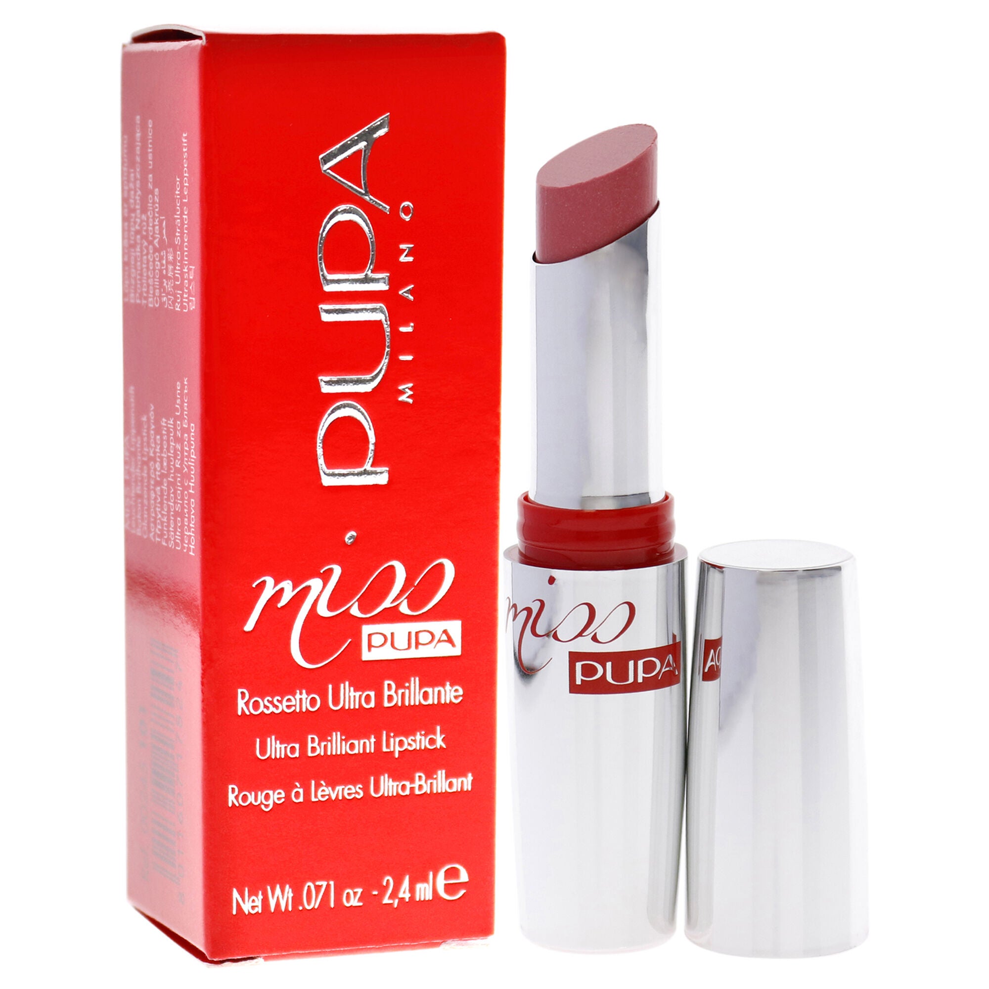 Miss Pupa Ultra Brilliant Lipstick - 101 Nude Rose by Pupa Milano for Women - 0.071 oz Lipstick, See Description, alternate image number 1