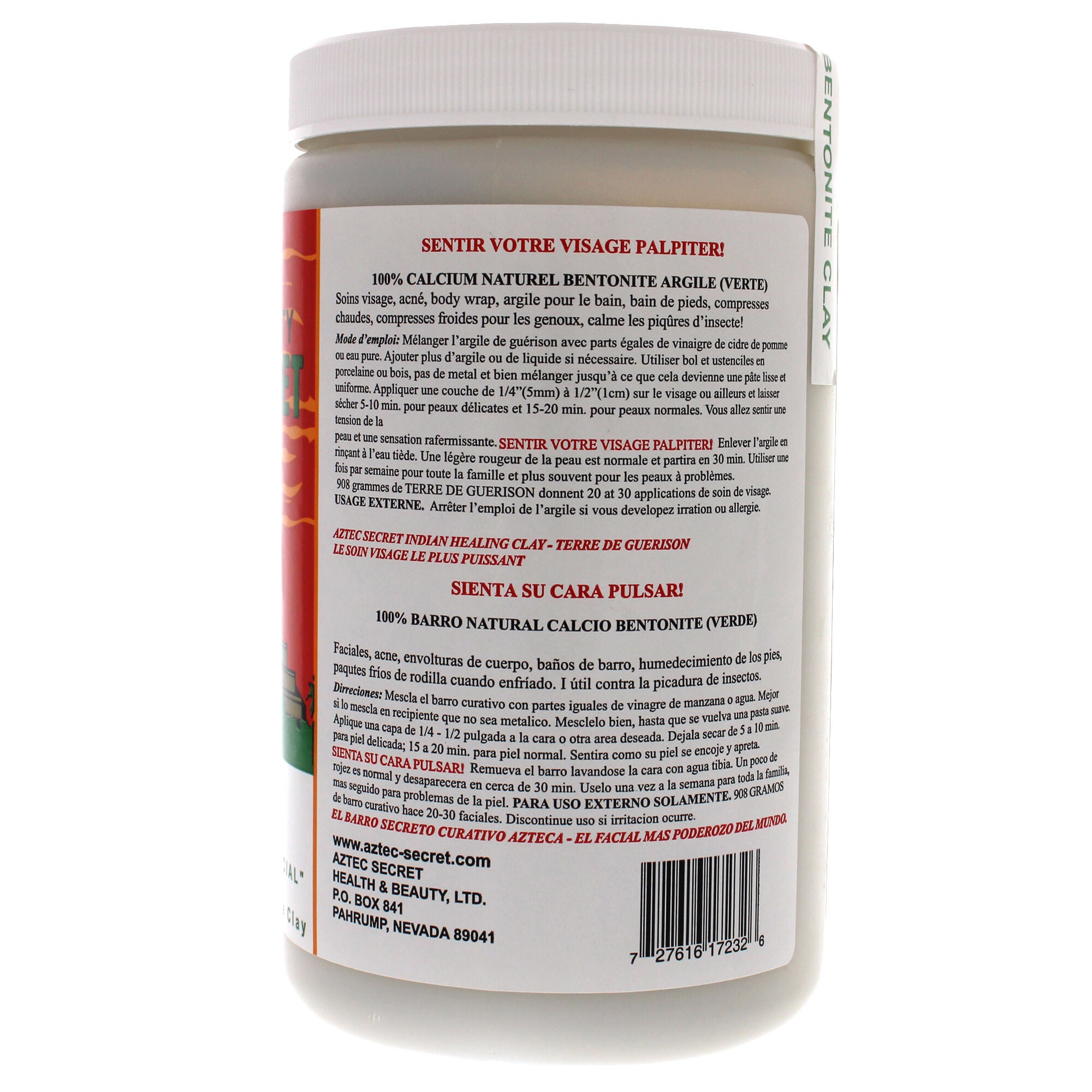 Indian Healing Clay by Aztec Secret for Unisex - 2 lb Clay, See Description, alternate image number 2