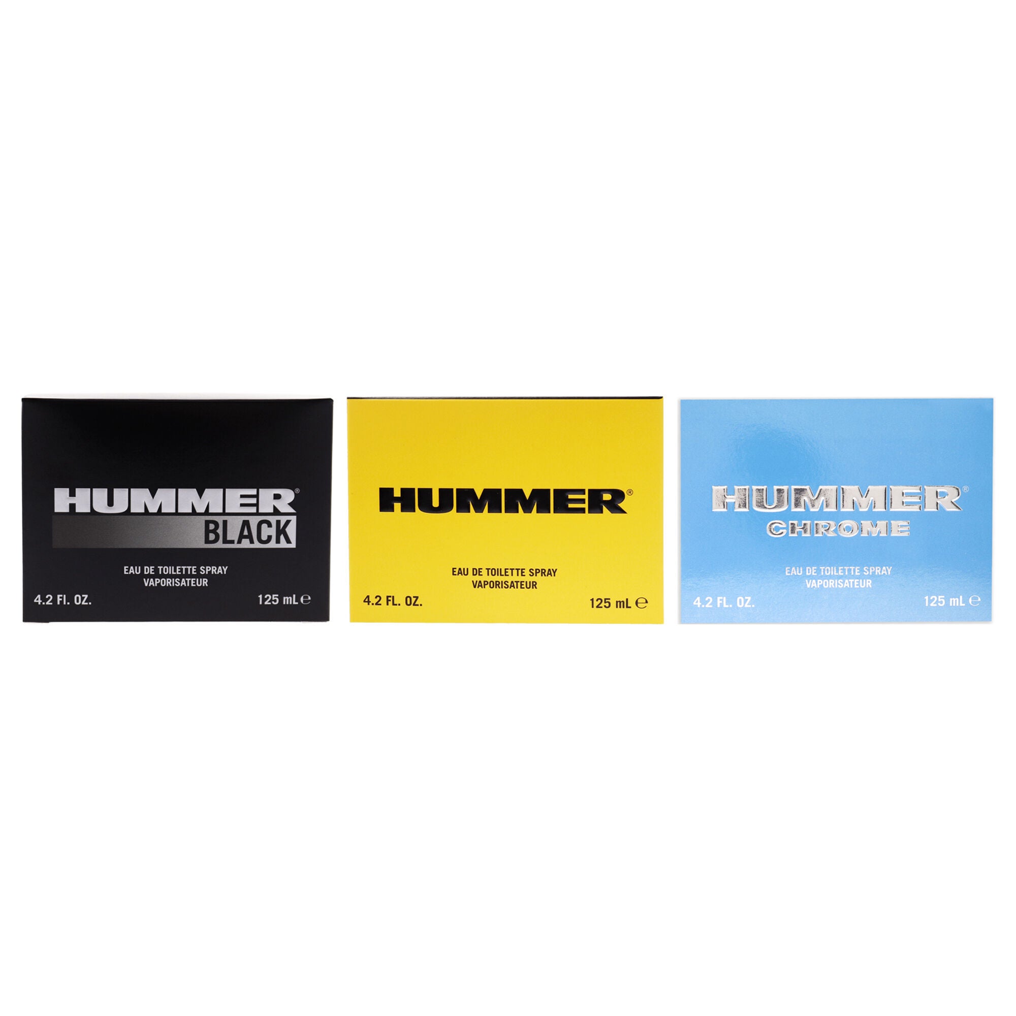 Hummer Kit by Hummer for Men - 3 Pc Kit 4.2 oz EDT Spray,4.2oz Hummer Black EDT Spray, 4.2oz Hummer Chrome EDT Spray, Clear, alternate image number 4