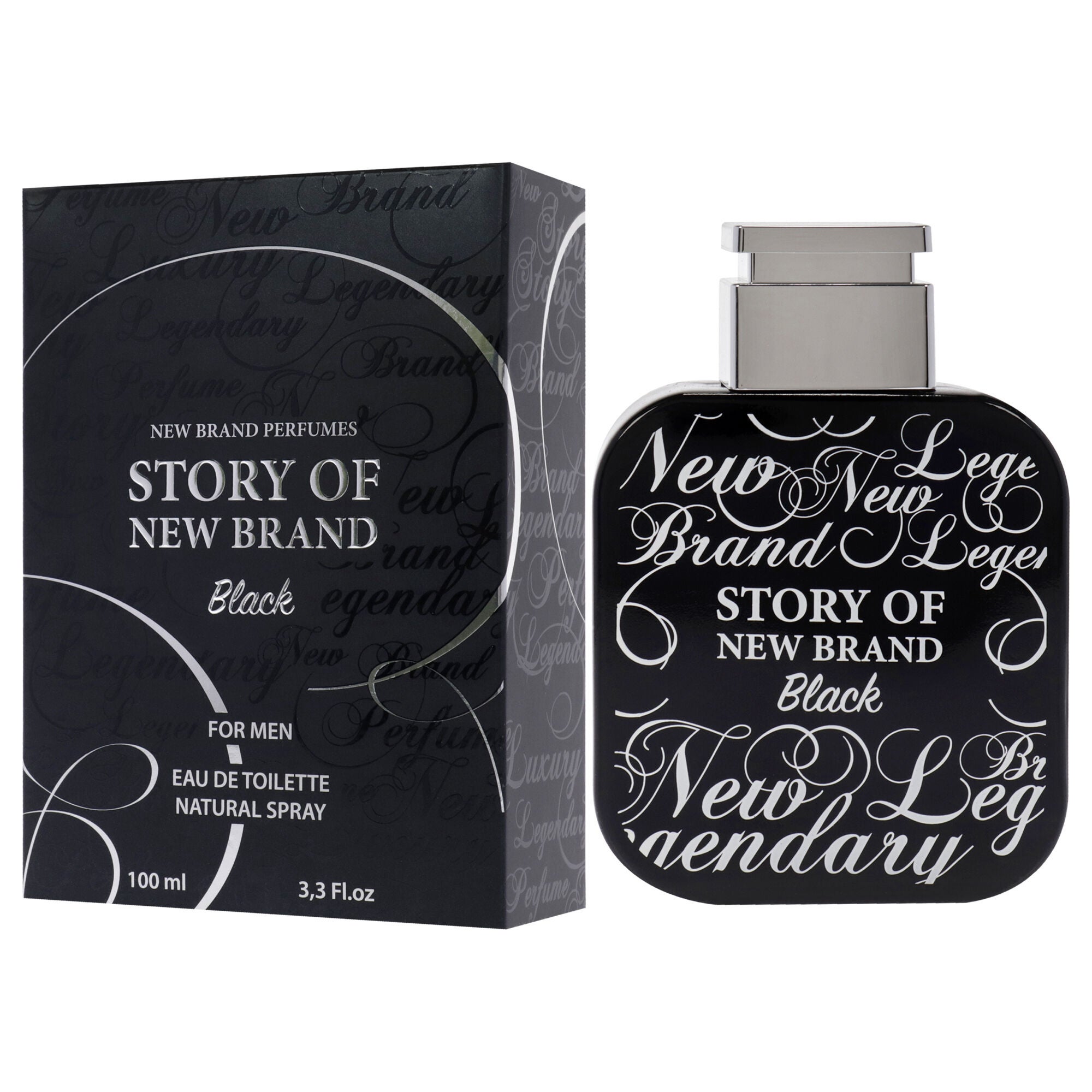 Story Of New Brand Black by New Brand for Men - 3.3 oz EDT Spray, , alternate image number 8