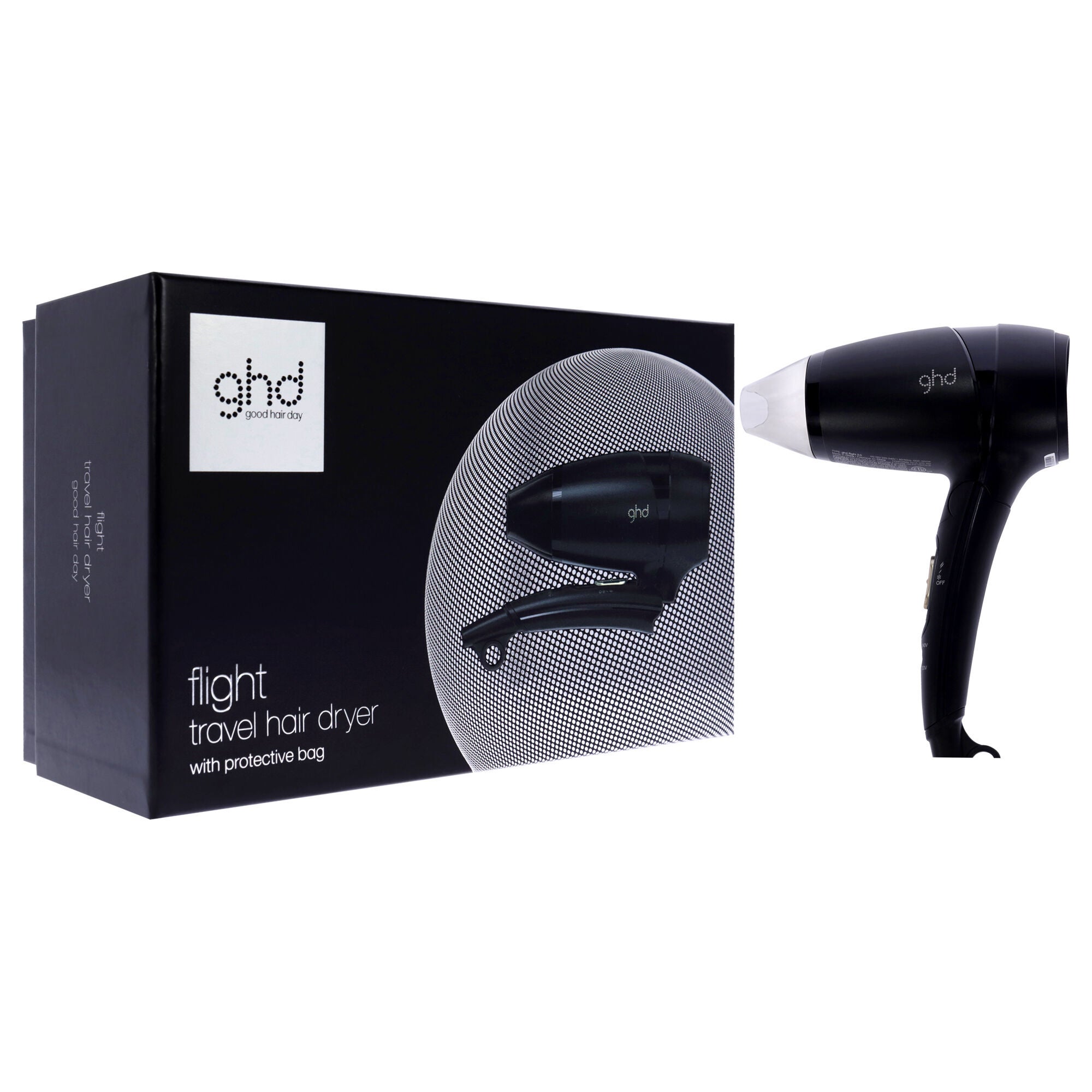 Copper Flight Travel Hairdryer - Black by GHD for Unisex - 1 Pc Hair Dryer, See Description, alternate image number 1