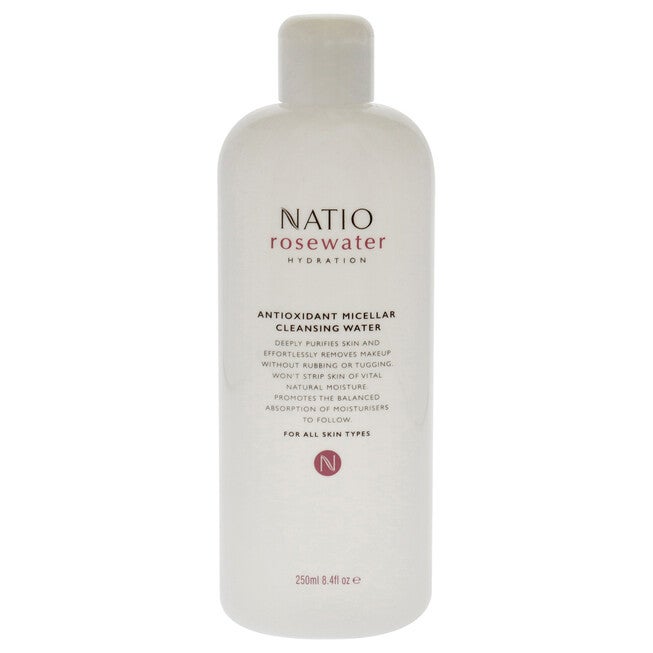 Rosewater Antioxidant Micellar Cleansing Water by Natio for Women - 8.4 oz Cleanser, NA, hi-res image number null