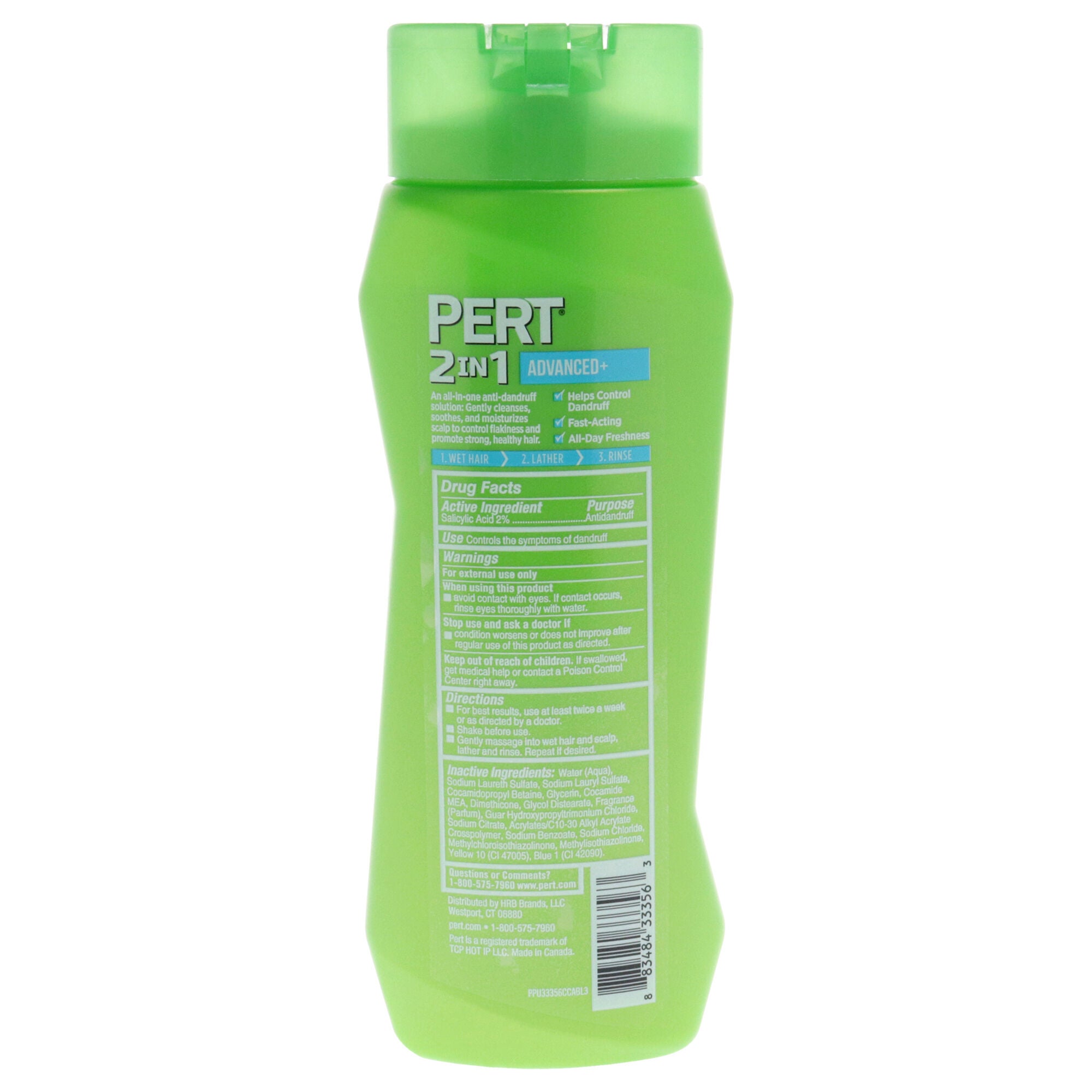 Anti-Dandruff 2 in 1 Shampoo and Conditioner by Pert for Unisex - 13.5 oz Shampoo and Conditioner, See Description, alternate image number 1