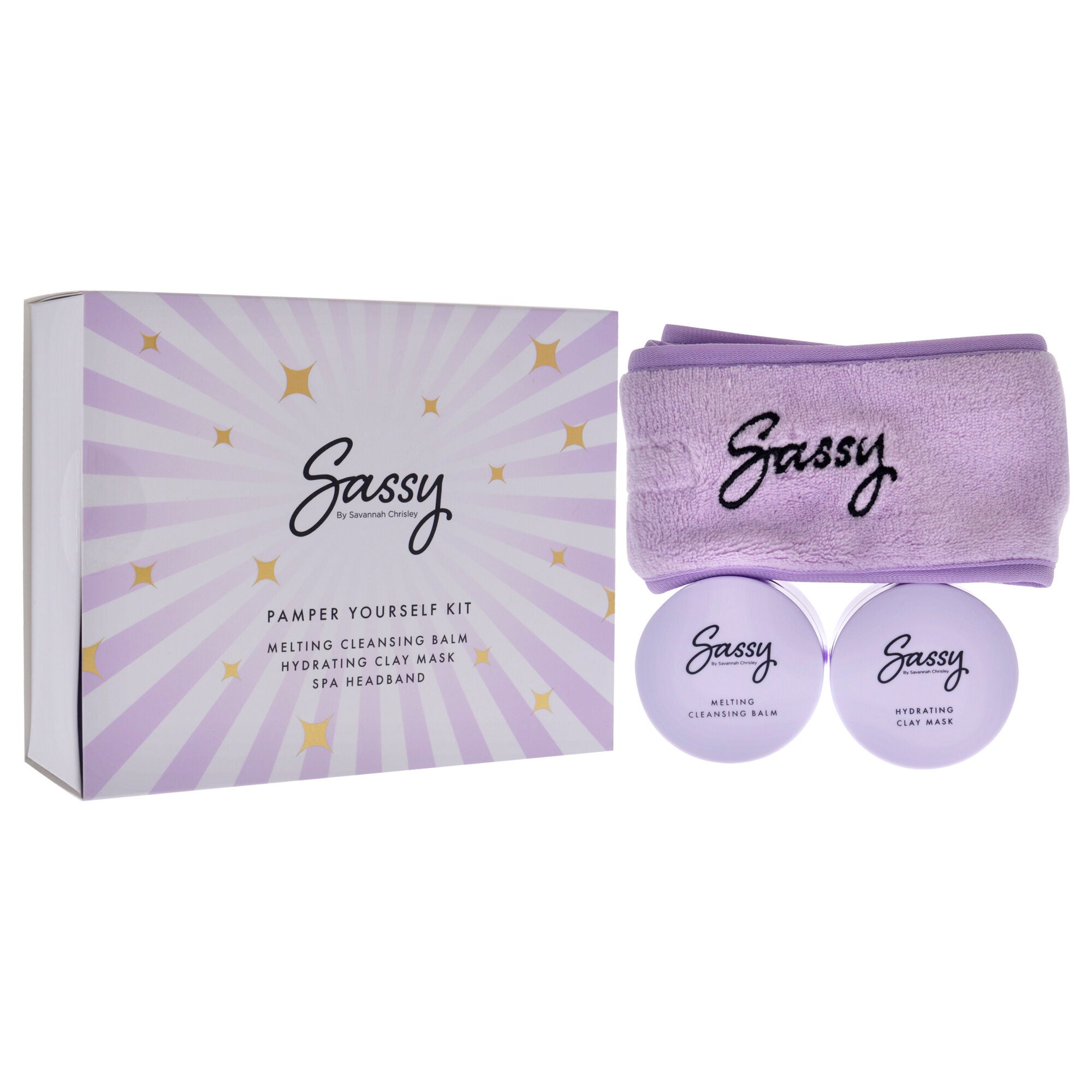 Pamper Yourself Kit by Sassy by Savannah Chrisley for Women - 3 Pc Cleansing Balm, Mask, Spa Headband, , alternate image number 2