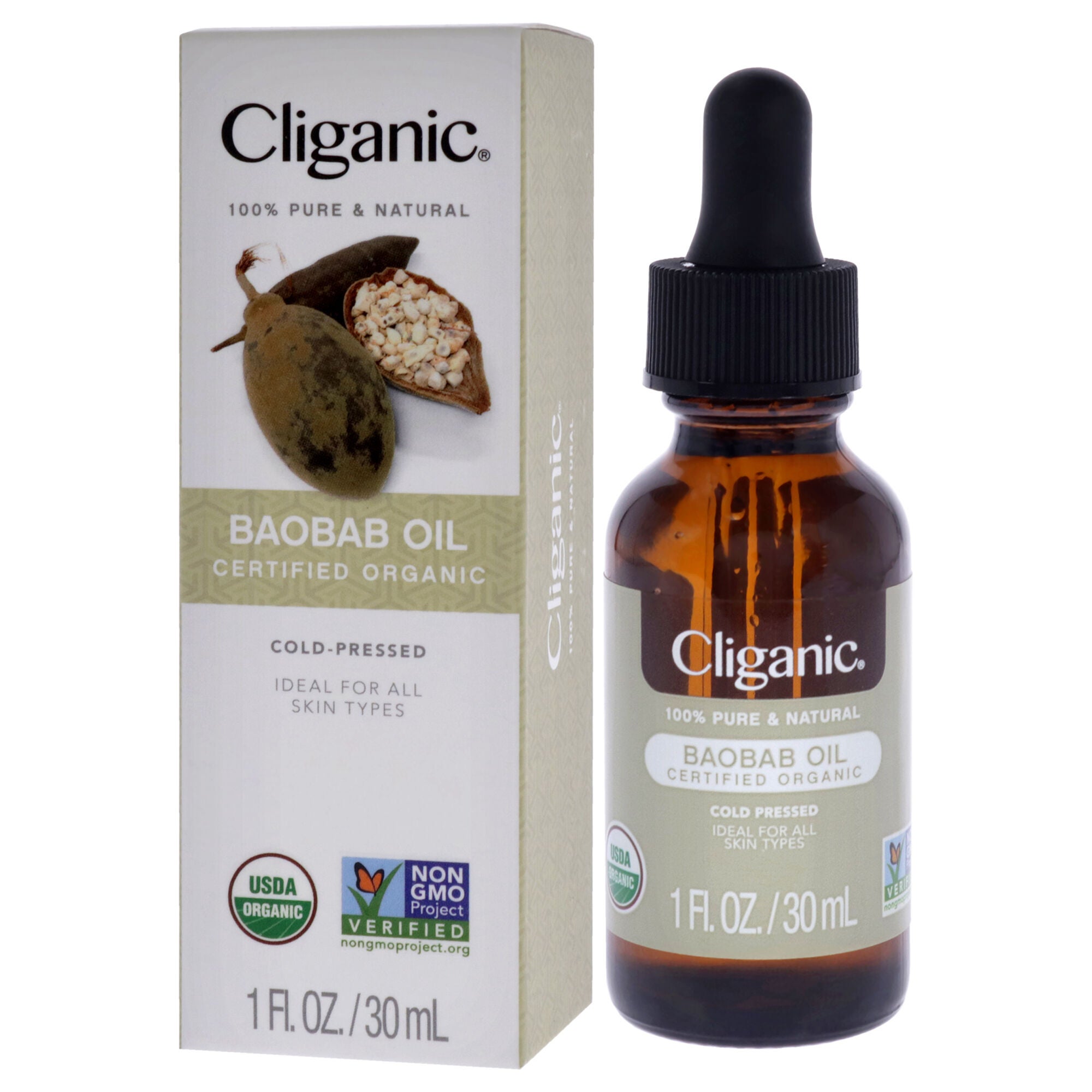 Organic Baobab by Cliganic for Unisex - 1 oz Oil, See Description, alternate image number 3