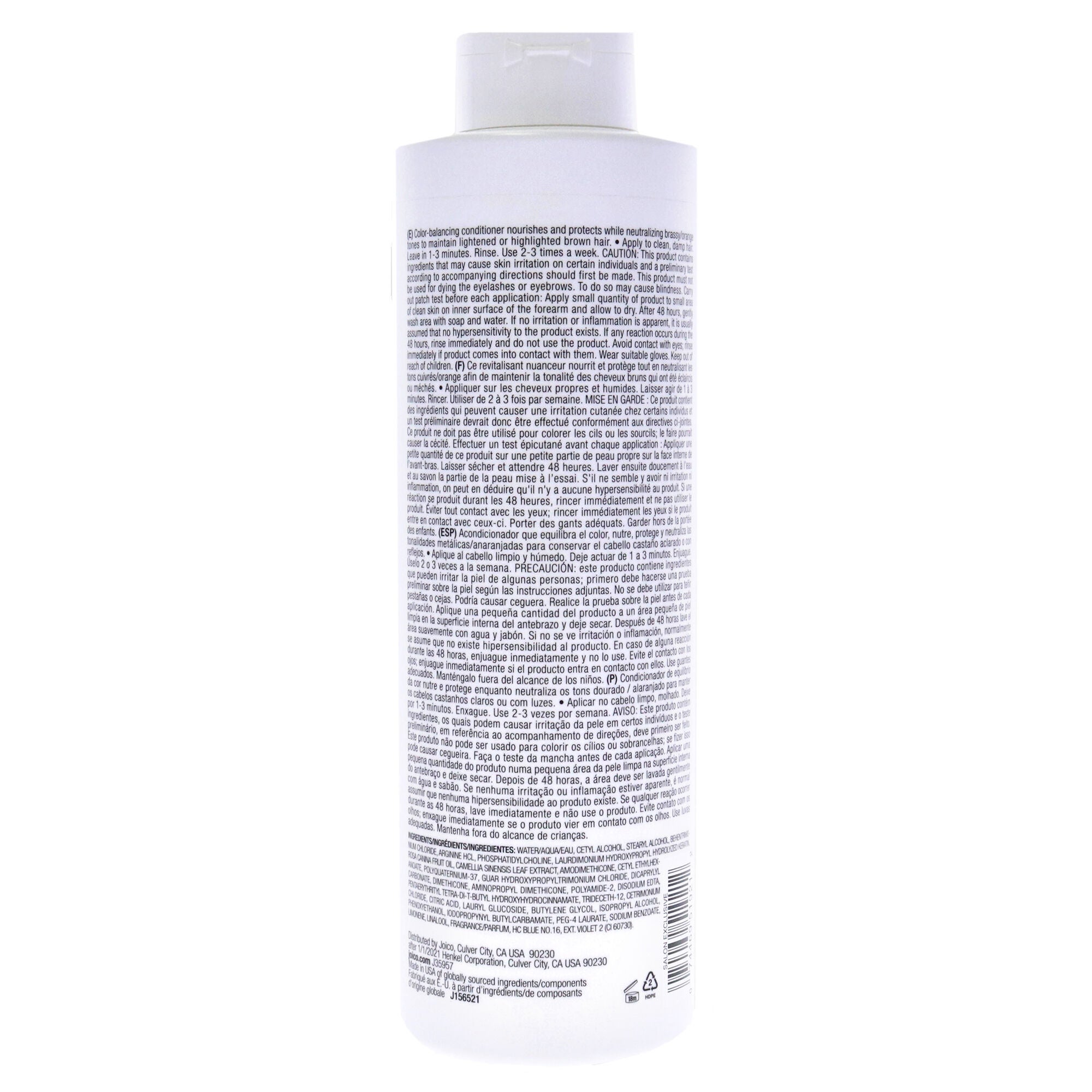 Color Balance Blue Conditioner by Joico for Unisex - 33.8 oz Conditioner, See Description, alternate image number 1