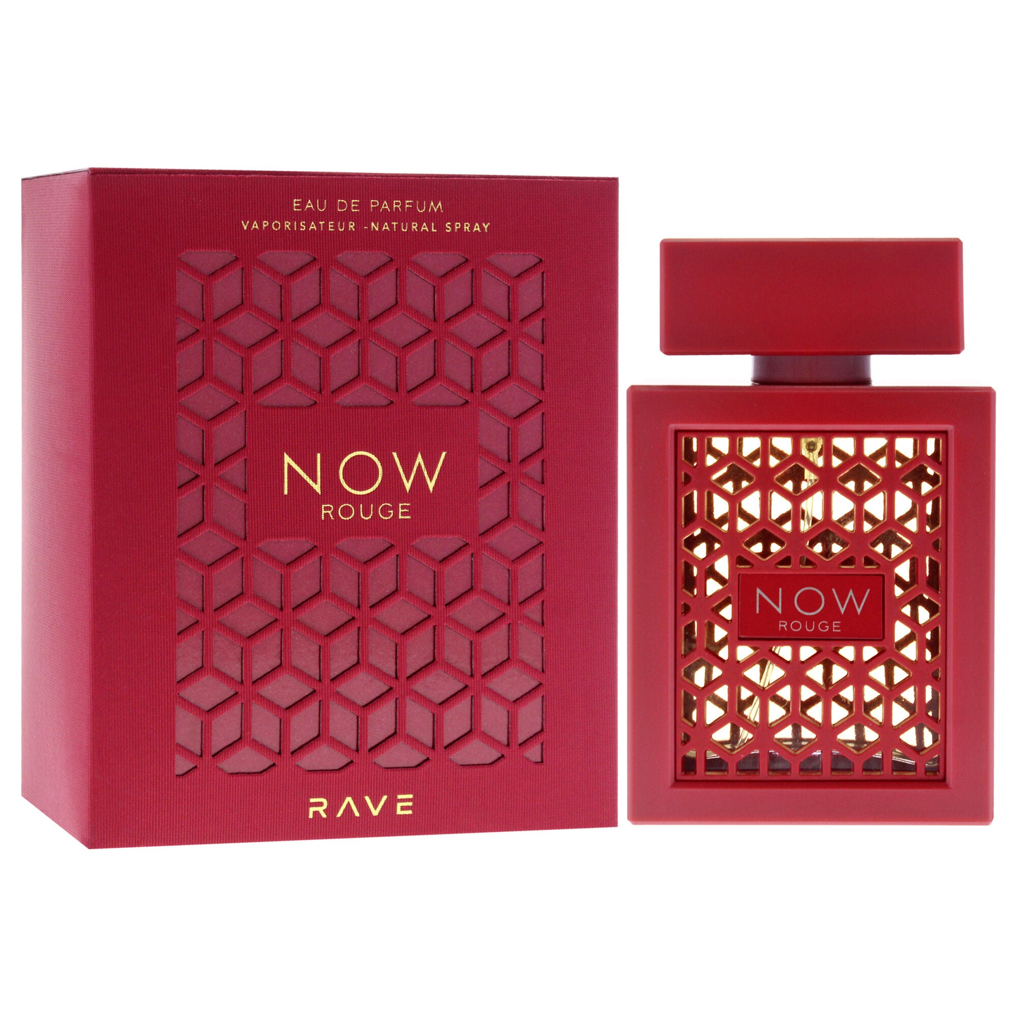 Rave Now Rouge by Lattafa for Unisex - 3.4 oz EDP Spray, See Description, alternate image number 2