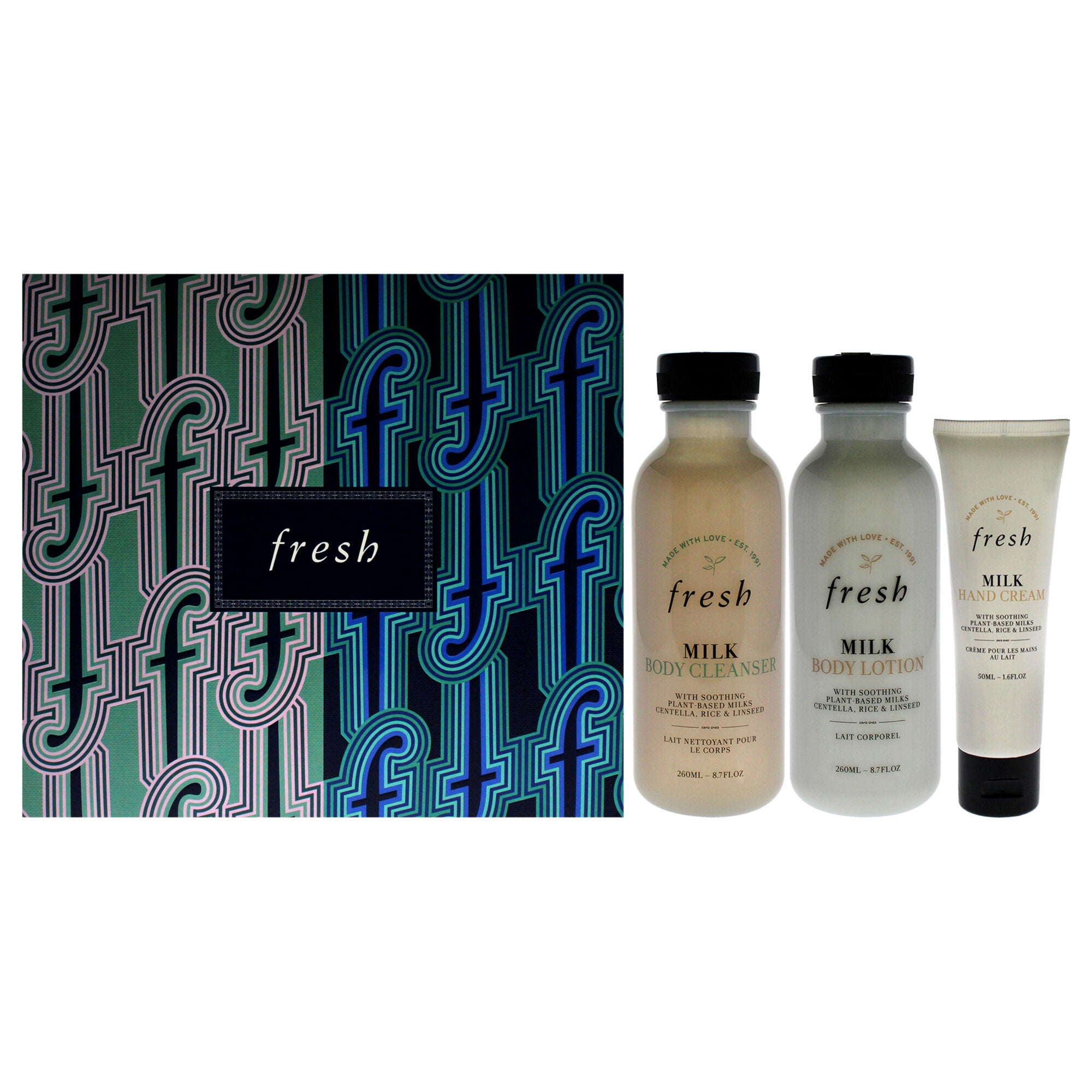 Head to Toe Nourishing Trio by Fresh for Women - 3 Pc 8.7oz Body Cleanser - Milk, 8.7oz Body Lotion - Milk, 1.6oz Hand Cream - Milk, , alternate image number 6