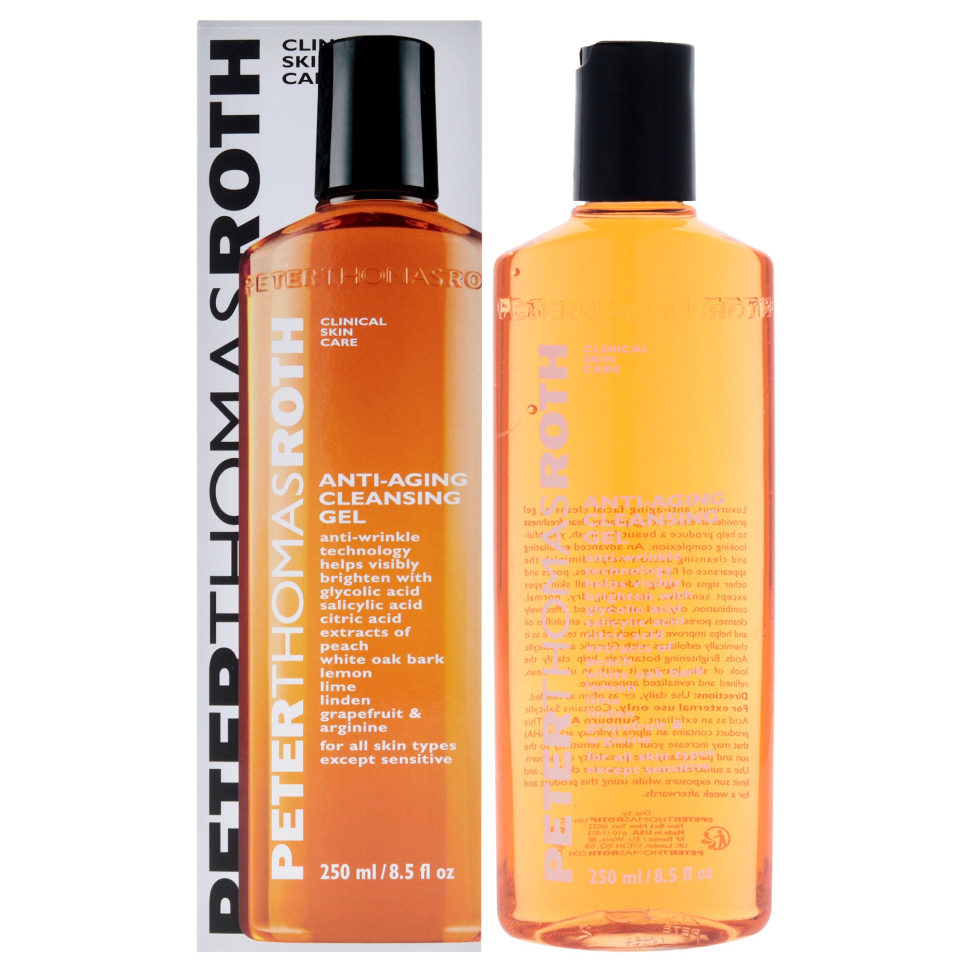 Anti-Aging Cleansing Gel by Peter Thomas Roth for Unisex - 8.5 oz Cleanser, See Description, hi-res image number 0