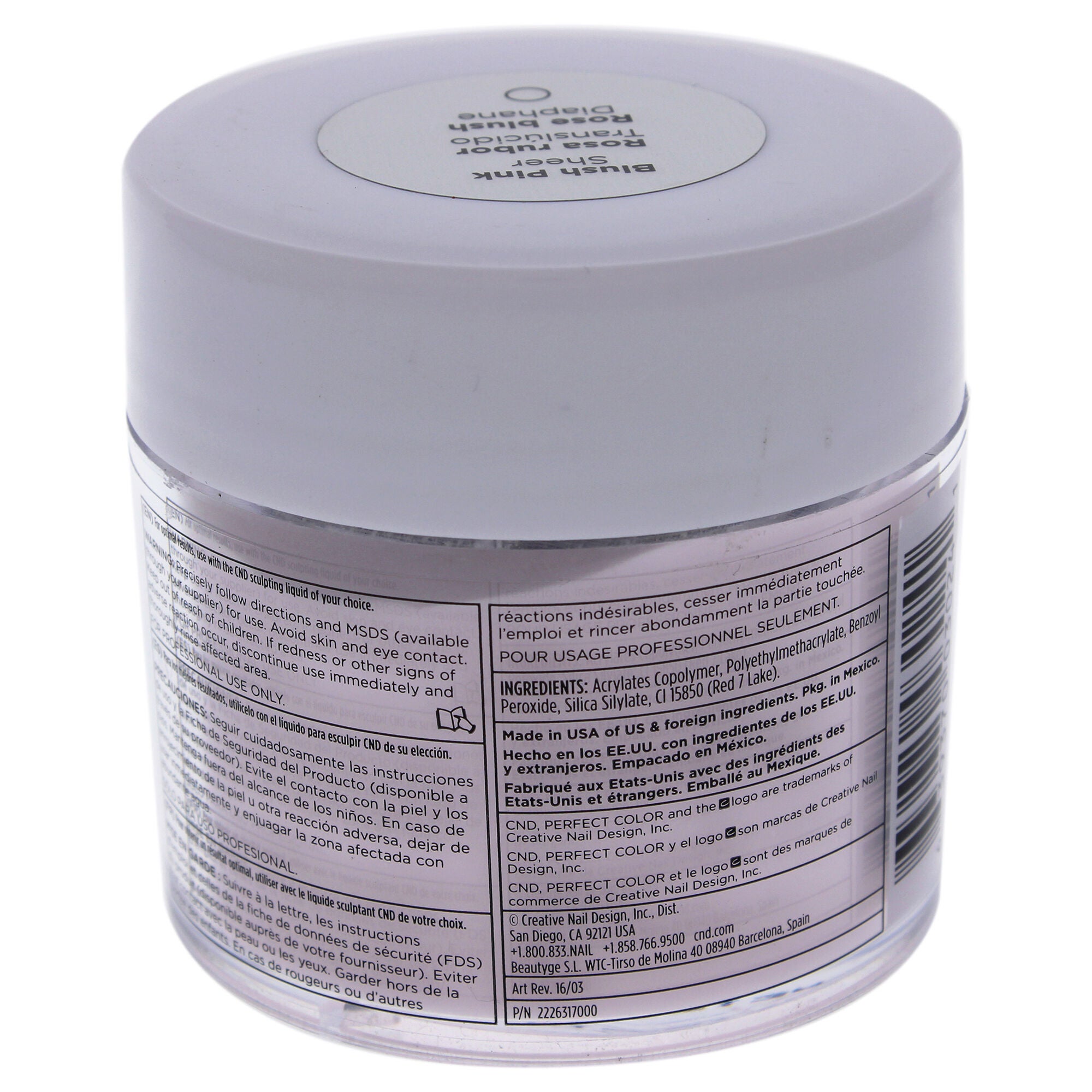 Perfect Color Sculpting Powder - Blush Pink Sheer by CND for Women - 3.7 oz Powder, See Description, alternate image number 2