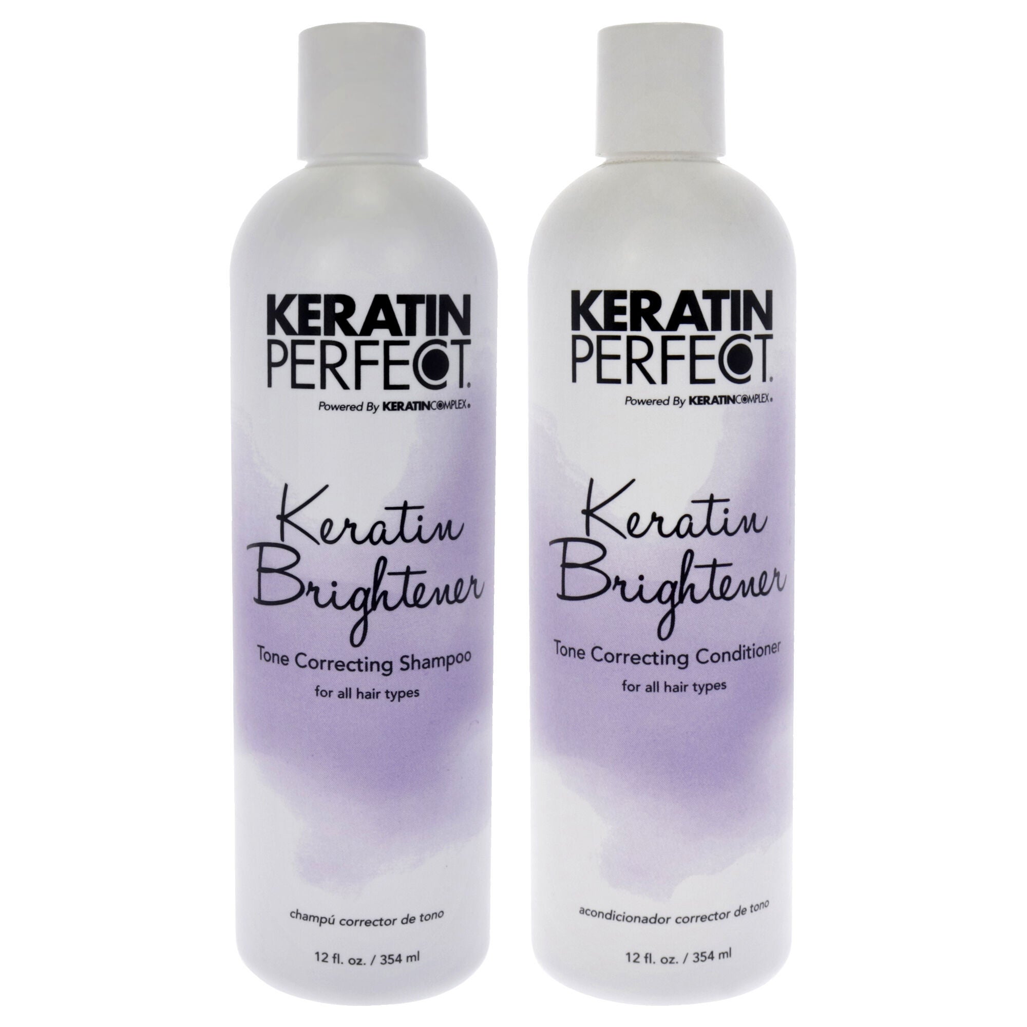Keratin Brightener Kit by Keratin Perfect for Unisex - 2 Pc Kit 12oz Shampoo, 12oz Conditioner, See Description, hi-res image number 0