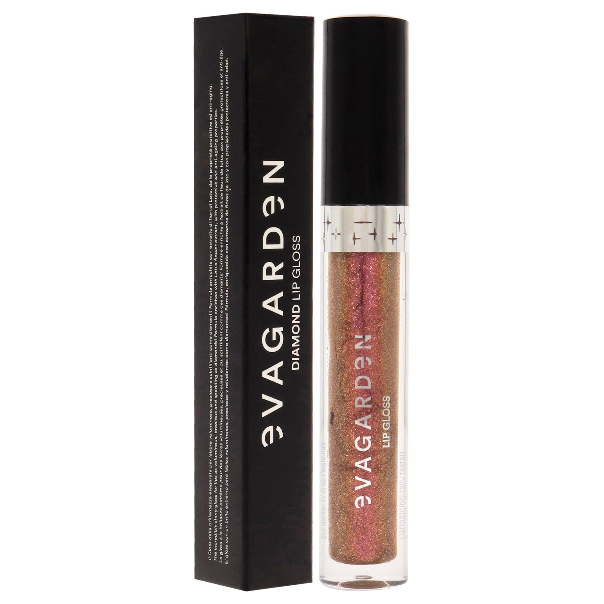 Diamond Lip Gloss - 857 Iridescence Pink by Evagarden for Women - 0.09 oz Lip Gloss, See Description, alternate image number 2