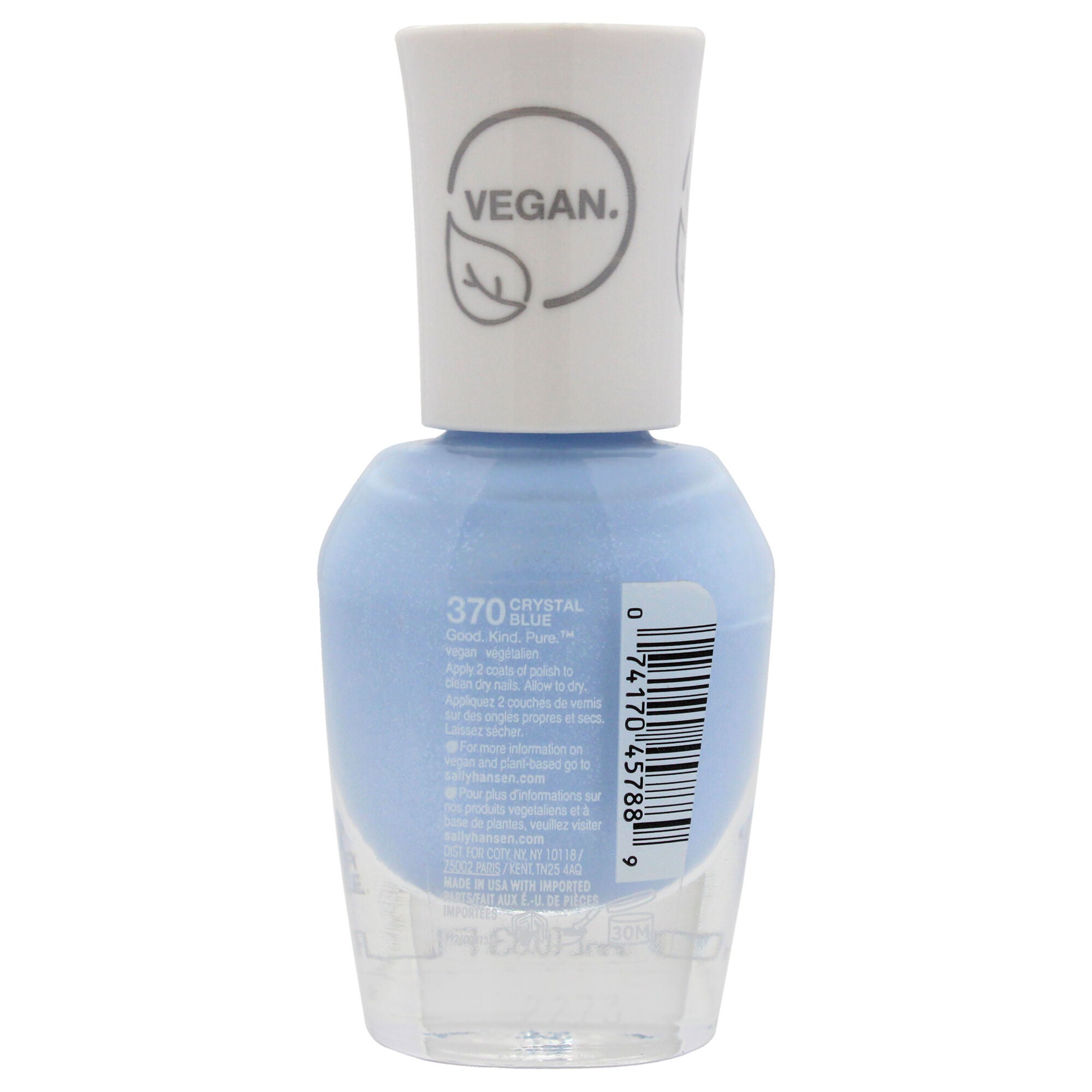 Good Kind Pure Vegan - 370 Crystal Blue by Sally Hansen for Women - 0.33 oz Nail Polish, See Description, alternate image number 2