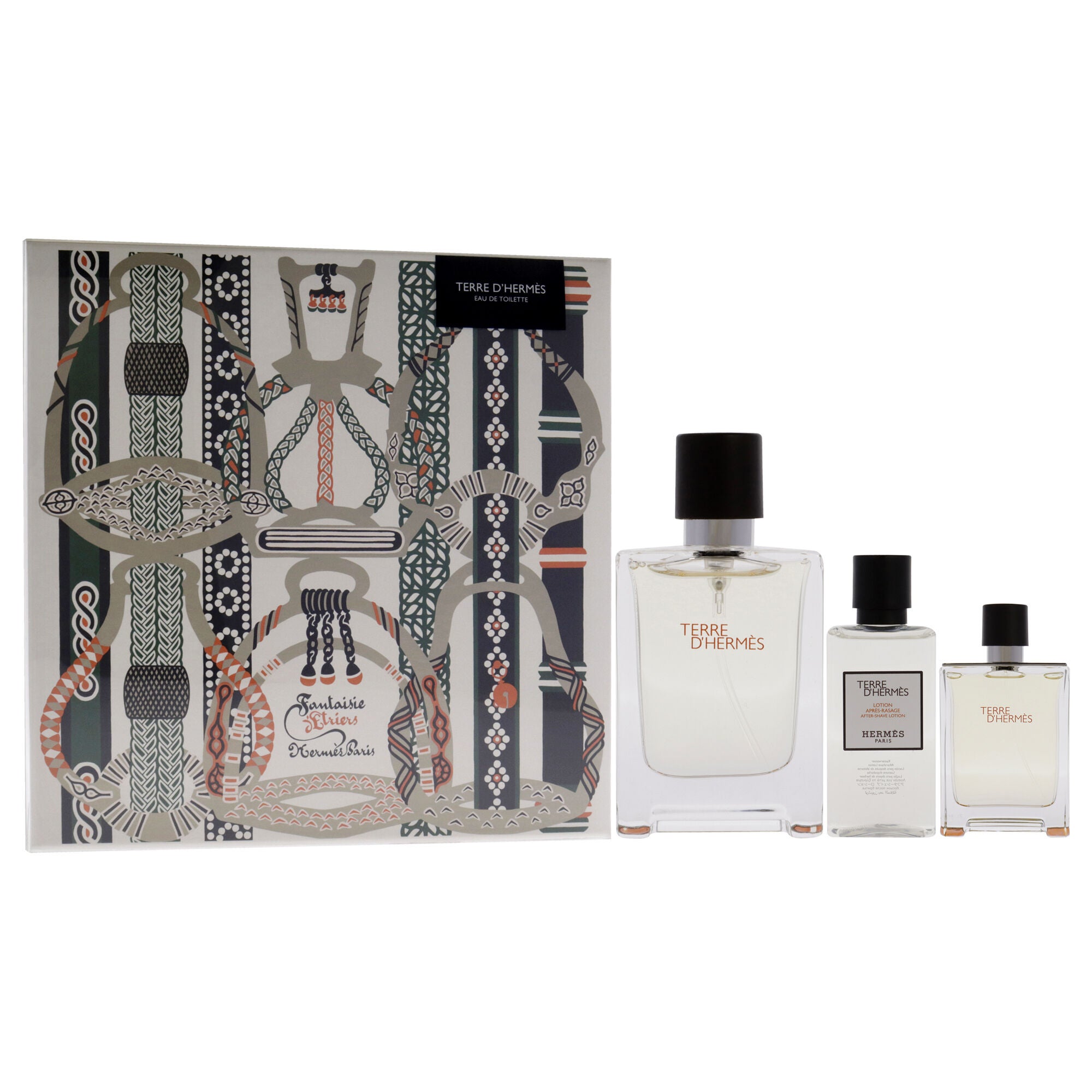 Terre Dhermes by Hermes for Men - 3 Pc Gift Set 3.3oz EDT Spray, 0.42oz EDT Spray, 1.35oz After Shave Lotion, See Description, alternate image number 2