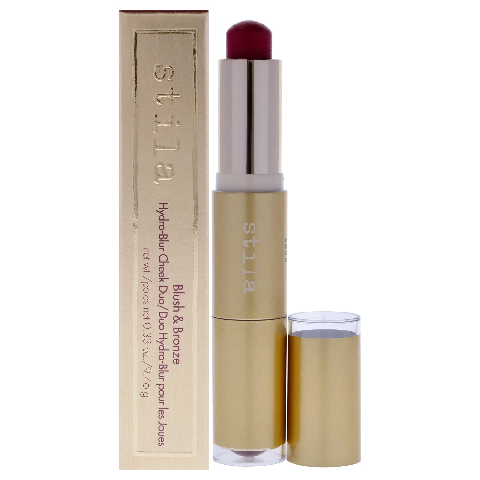 Blush and Bronze Hydro Blur Cheek Duo - Cranberry and Mahogany by Stila for Women - 0.33 oz Makeup, See Description, hi-res image number 0