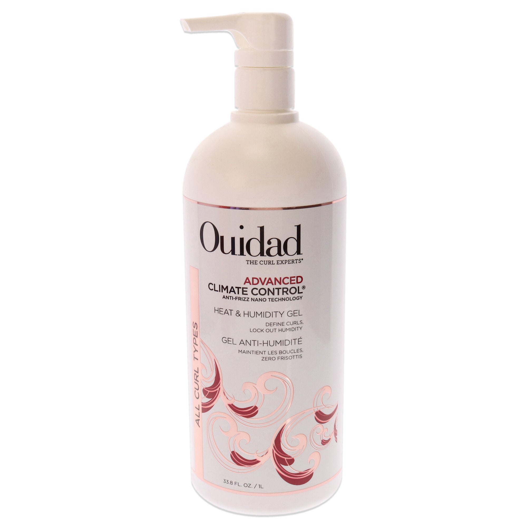 Advanced Climate Control Heat and Humidity Gel - Anti Frizz by Ouidad for Unisex - 33.8 oz Gel, See Description, hi-res image number 0