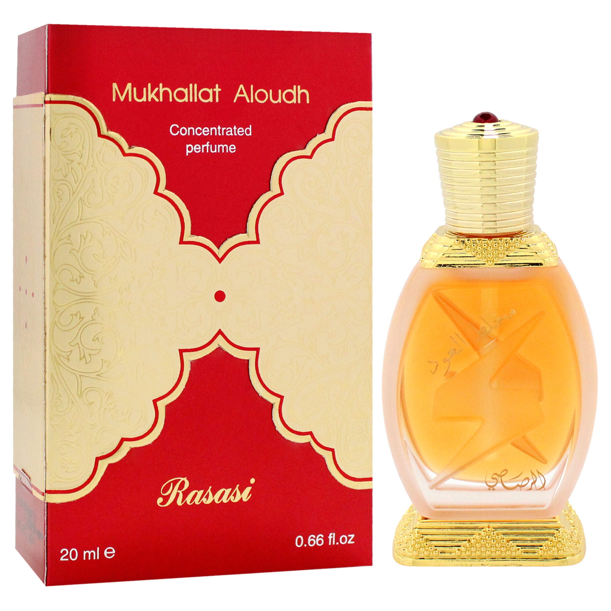 Mukhallat Aloudh by Rasasi for Unisex - 0.66 oz Concentrated Perfume Oil, Clear, alternate image number 5