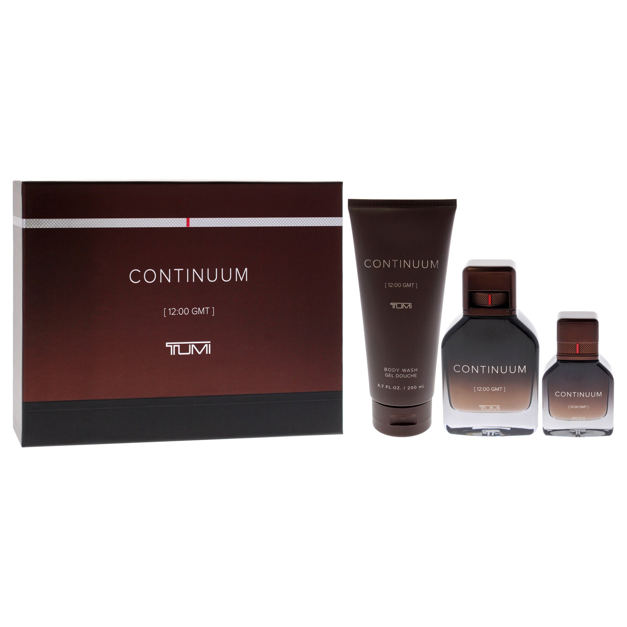 Continuum by Tumi for Men - 3 Pc Gift Set 3.4oz EDP Spray, 1oz EDP Spray, 6.7oz Body Wash, Clear, alternate image number 2