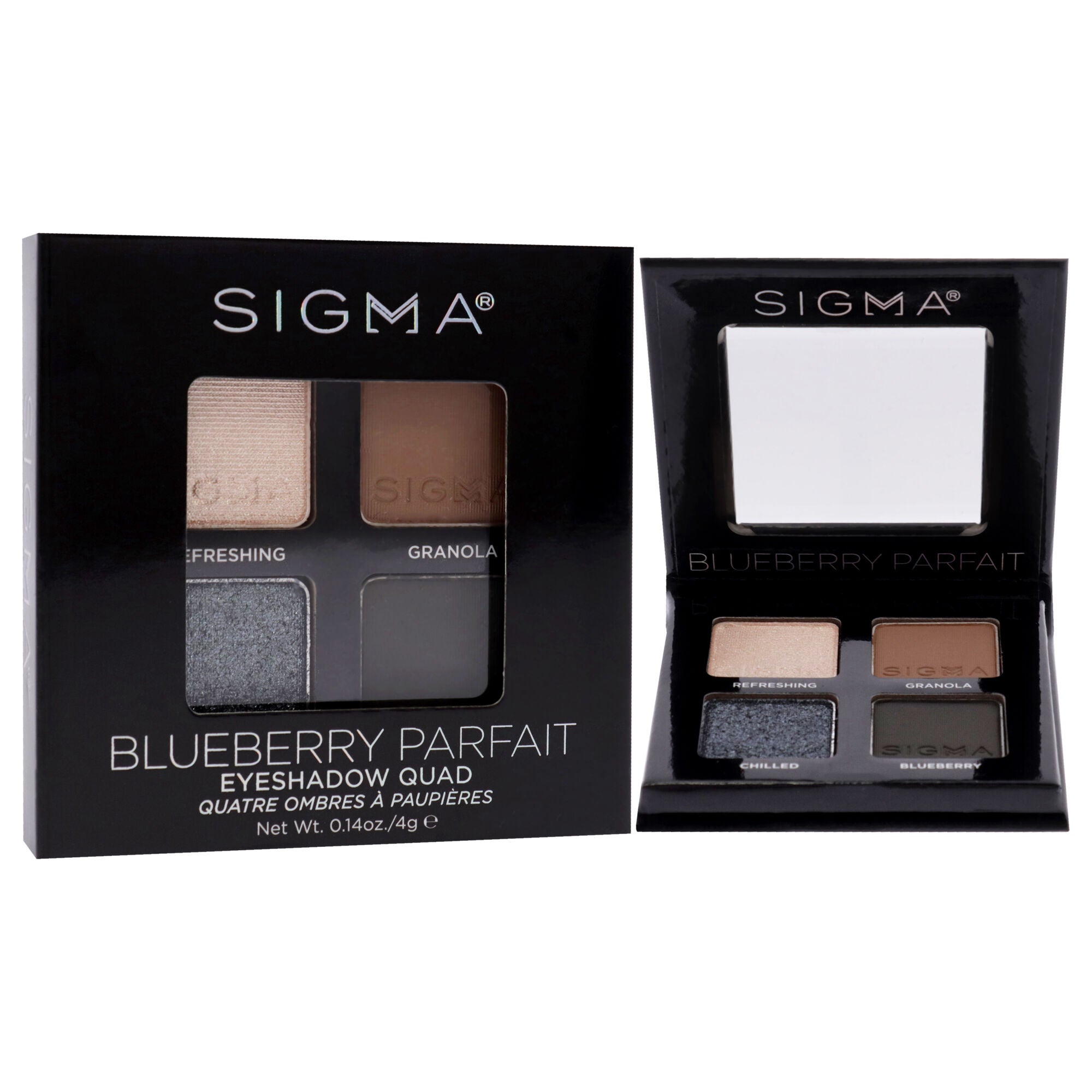 Eyeshadow Quad - Blueberry Parfait by SIGMA for Women - 0.14 oz Eye Shadow, , alternate image number 2