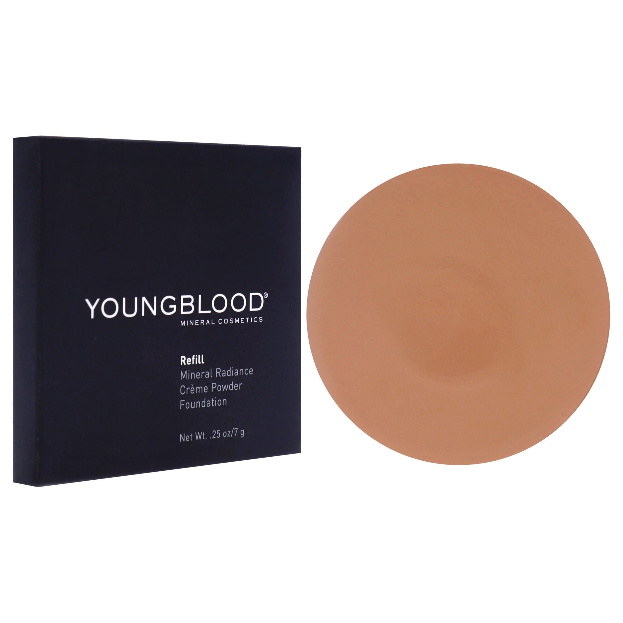 Mineral Radiance Creme Powder Foundation - Toffee by Youngblood for Women - 0.25 oz Foundation (Refill), See Description, alternate image number 1