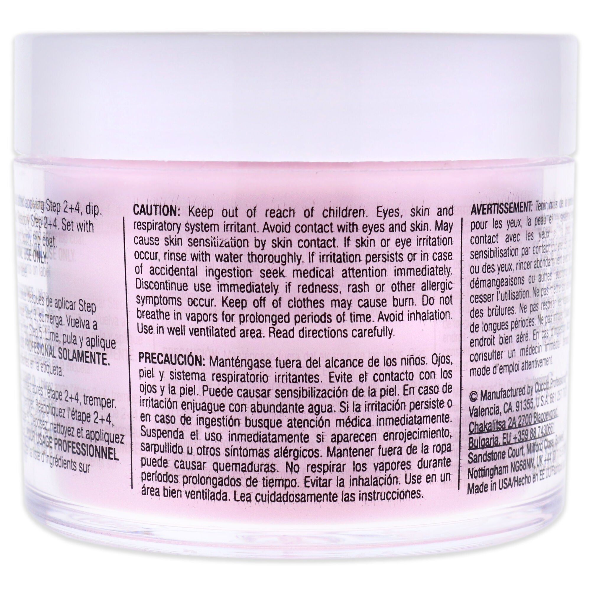 Pro Powder Polish Nail Colour Dip System - Texas Rose by Cuccio Colour for Women - 1.6 oz Nail Powder, Pink, alternate image number 2