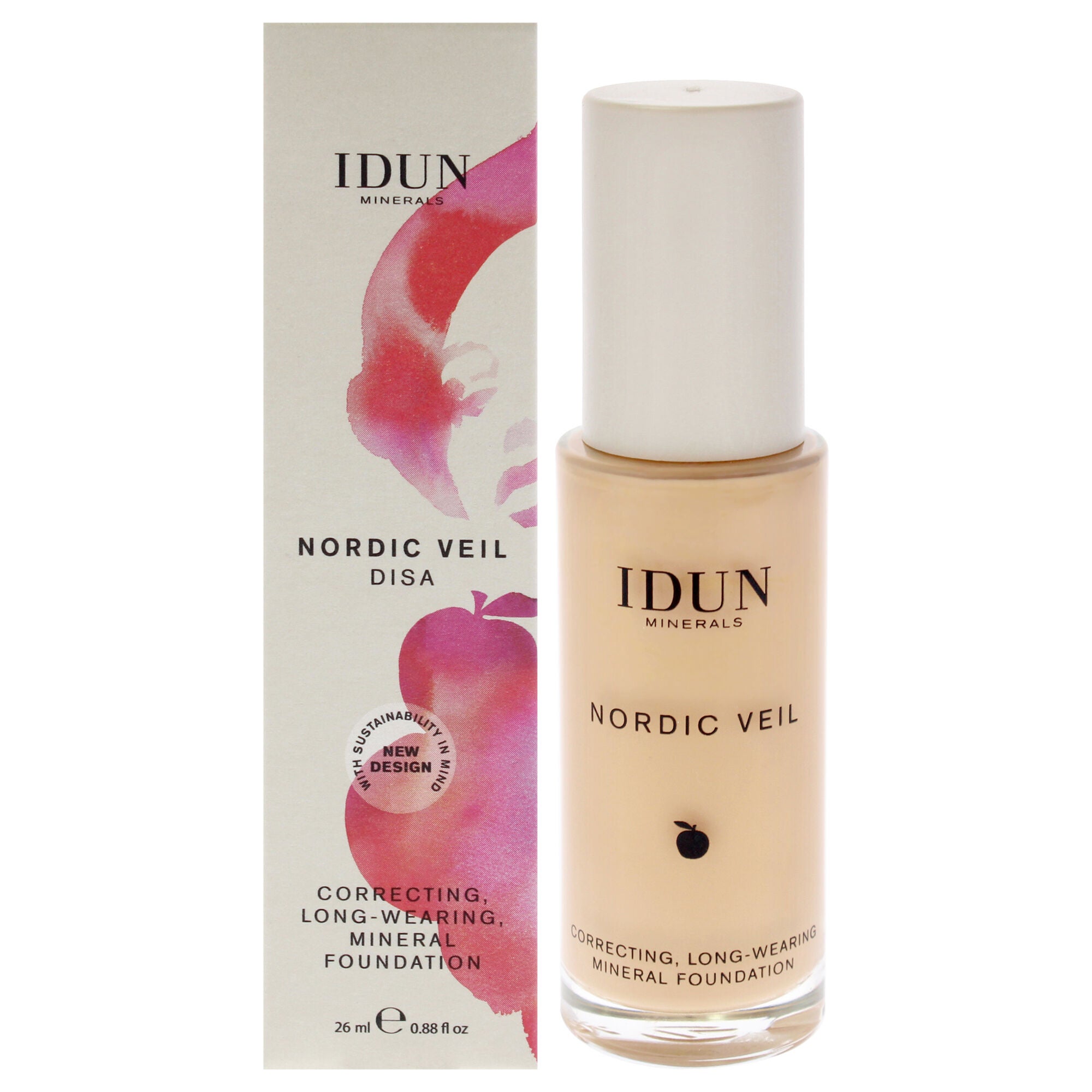 Nordic Veil Foundation - 307 Disa by Idun Minerals for Women - 0.88 oz Foundation, See Description, hi-res image number 0