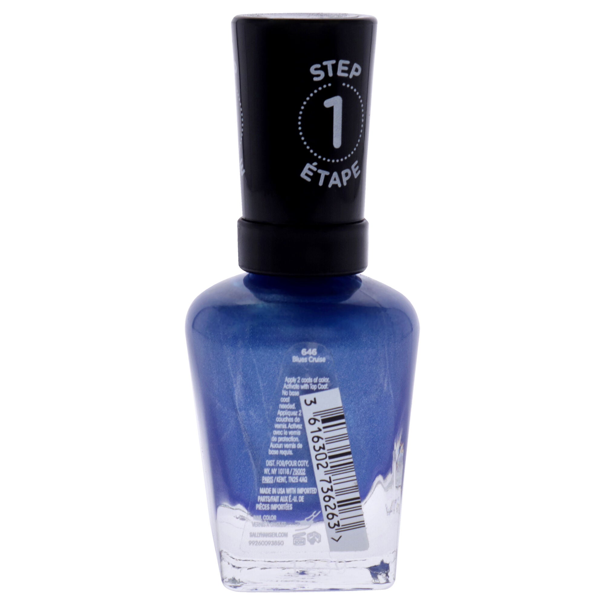 Miracle Gel - 646 Blues Cruise by Sally Hansen for Women - 0.5 oz Nail Polish, See Description, alternate image number 1