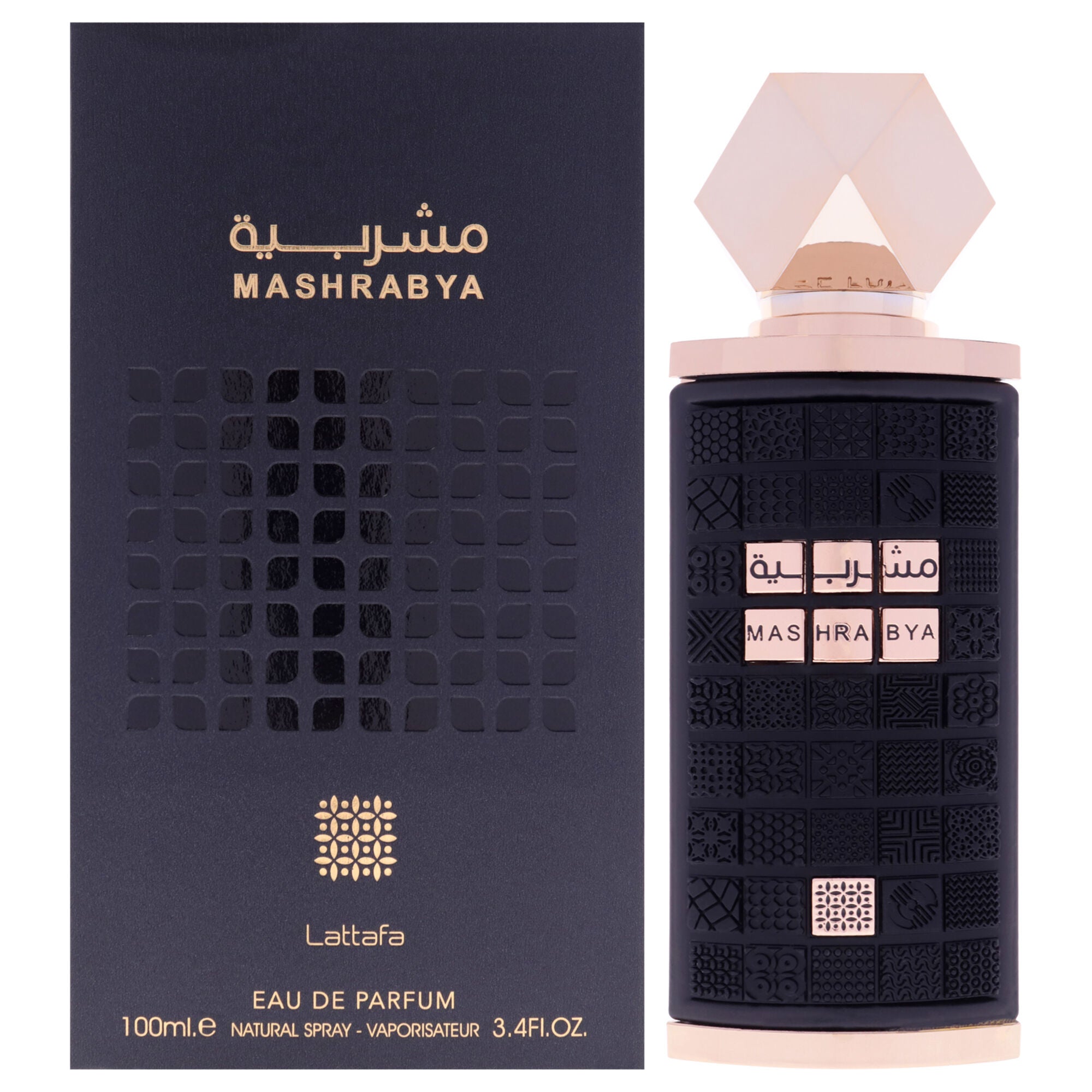 Mashrabya by Lattafa for Men - 3.4 oz EDP Spray, Clear, hi-res image number 0