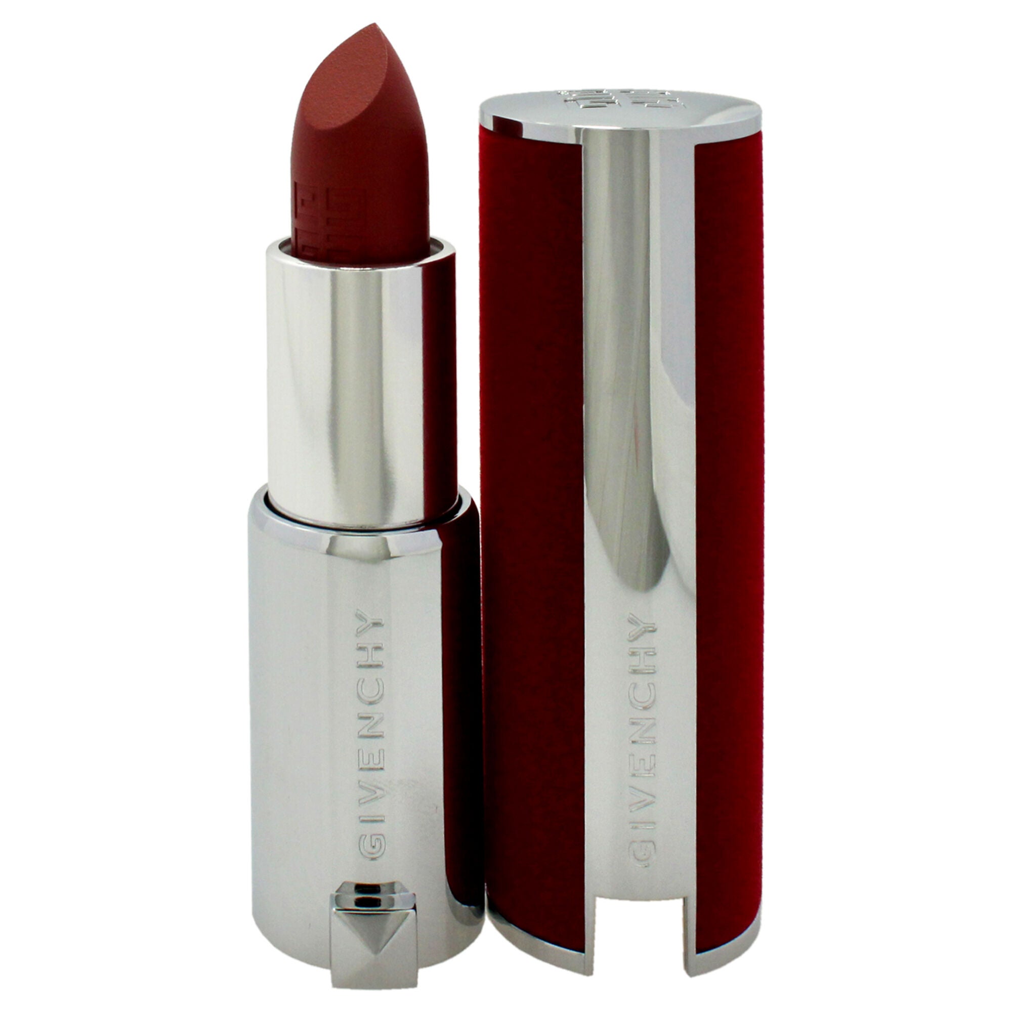 Le Rouge Deep Velvet Matte Lipstick - 28 Rose Fume by Givenchy for Women - 0.12 oz Lipstick, Brown, alternate image number 1