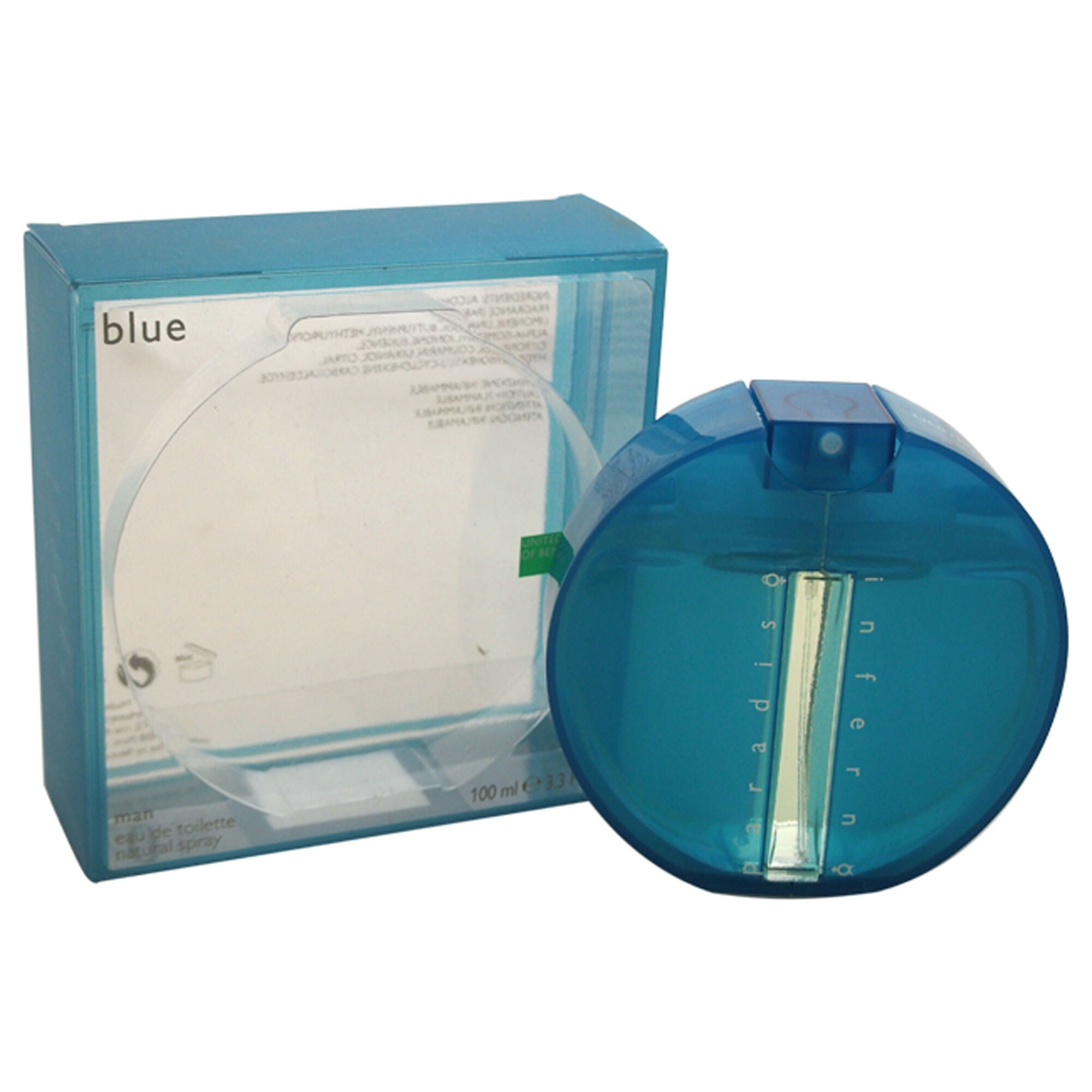 Paradiso Inferno Blue by United Colors of Benetton for Men - 3.3 oz EDT Spray, See Description, hi-res image number 0