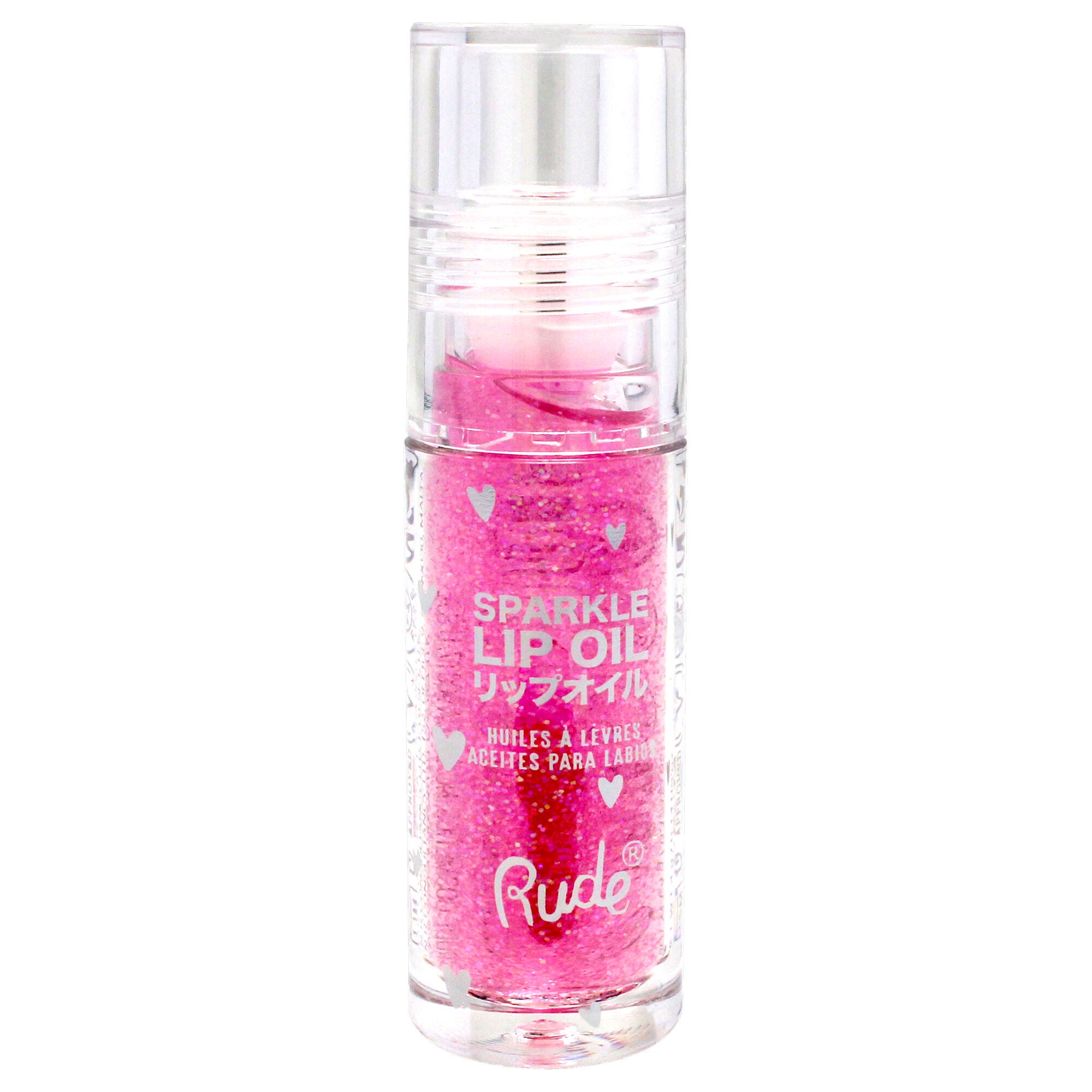 Manga Collection Sparkle Lip Oil - Strawberry by Rude Cosmetics for Women 0.14oz Lip Oil, See Description, alternate image number 3