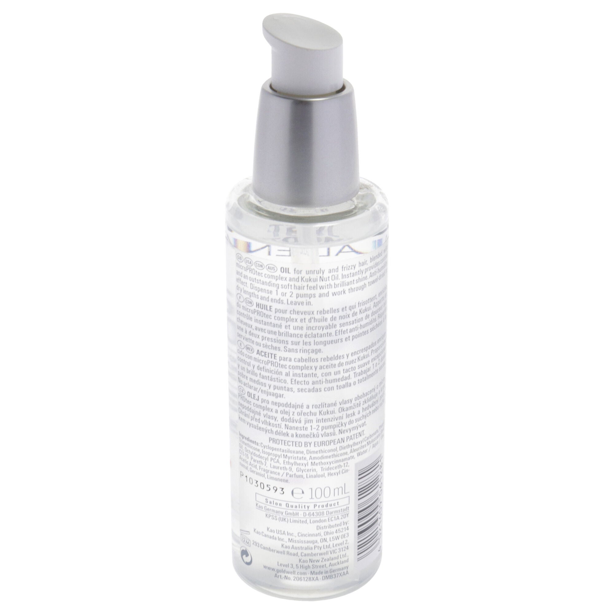 Dualsenses Just Smooth Taming Oil by Goldwell for Unisex - 3.3 oz Oil, See Description, alternate image number 2