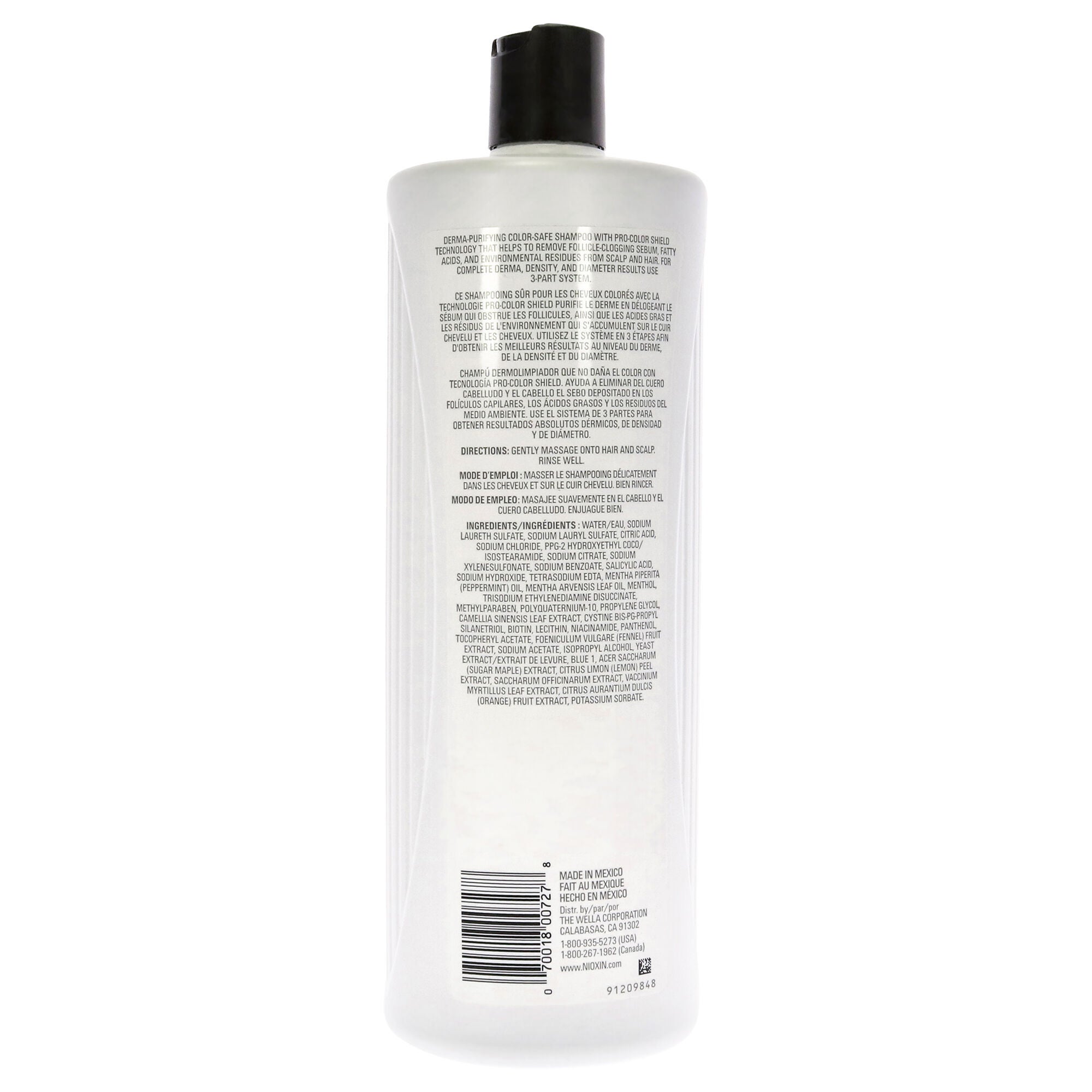 System 3 Cleanser Shampoo by Nioxin for Unisex - 33.8 oz Shampoo, , alternate image number 5