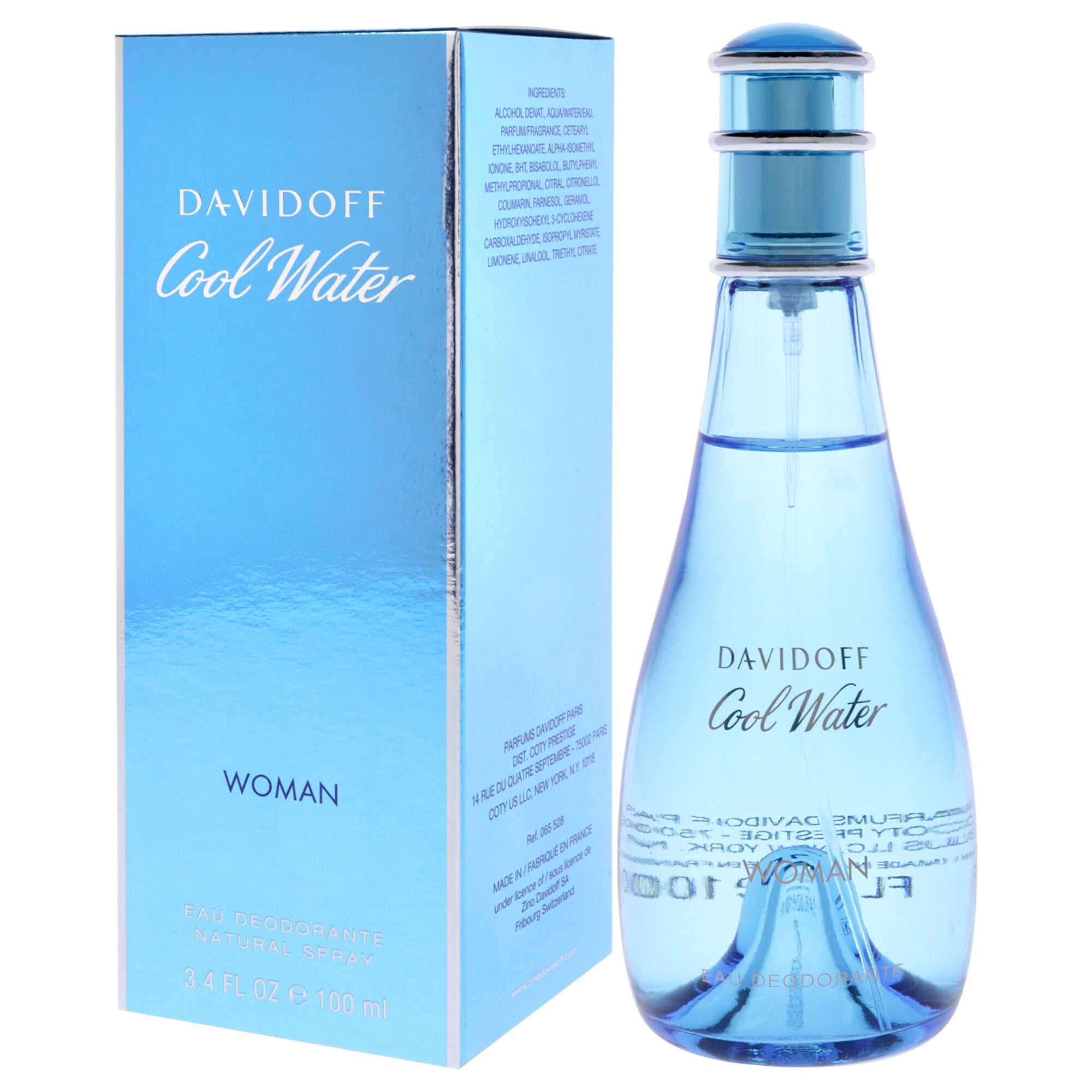 Cool Water by Davidoff for Women - 3.4 oz Deodorant Spray, , alternate image number 7