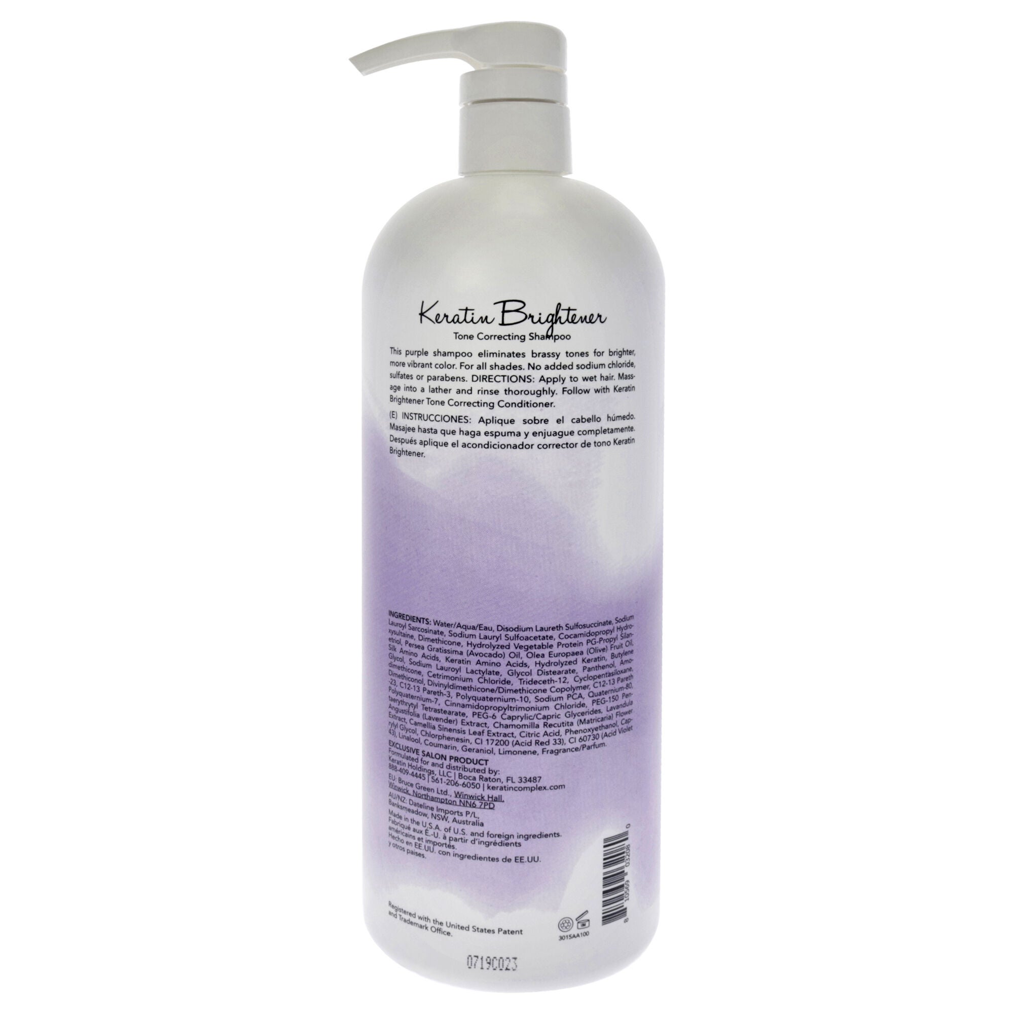 Keratin Brightener Shampoo by Keratin Perfect for Unisex - 32 oz Shampoo, See Description, alternate image number 1