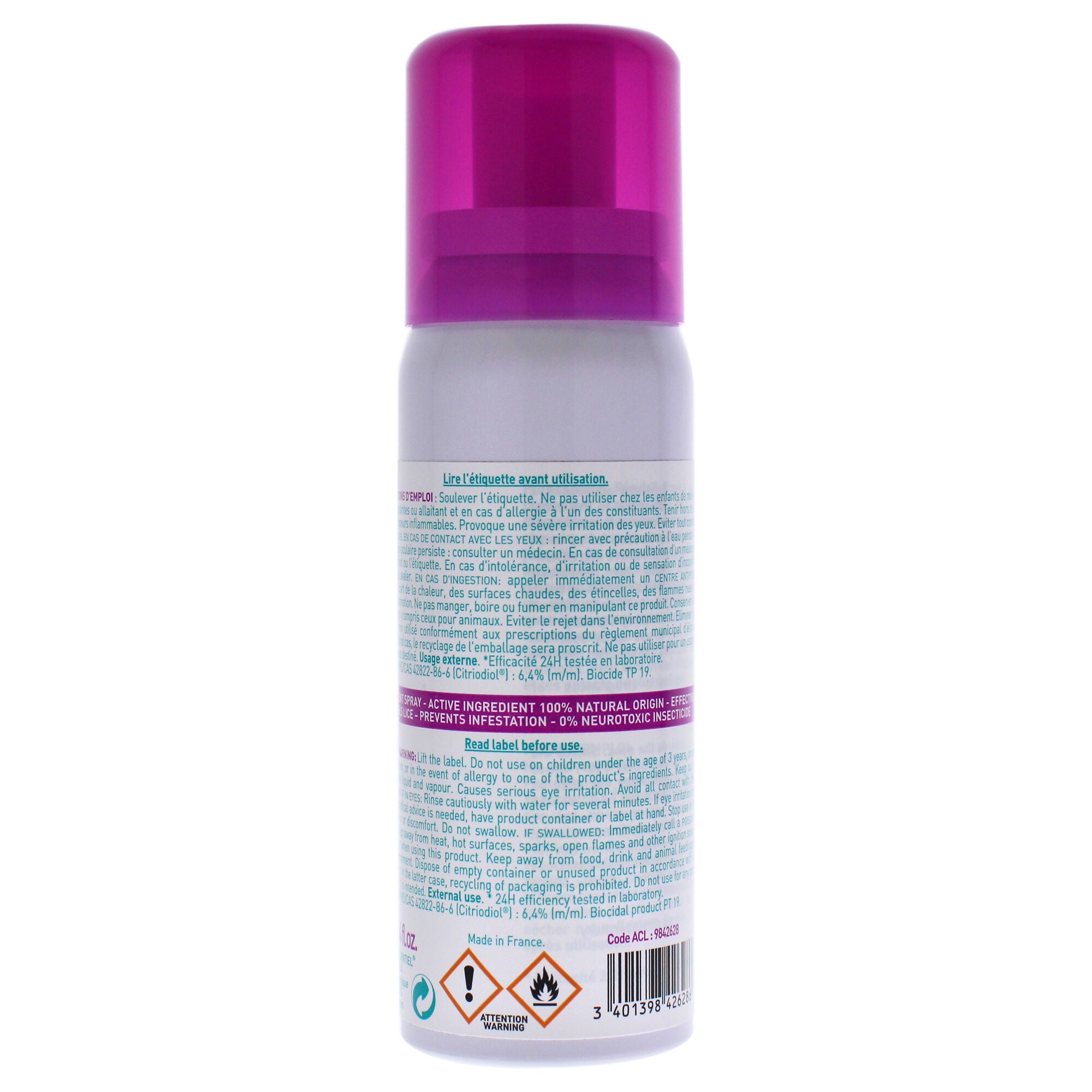 Anti-Lice Repellent Spray by Puressentiel for Unisex - 2.54 oz Lice Treatment, See Description, alternate image number 2