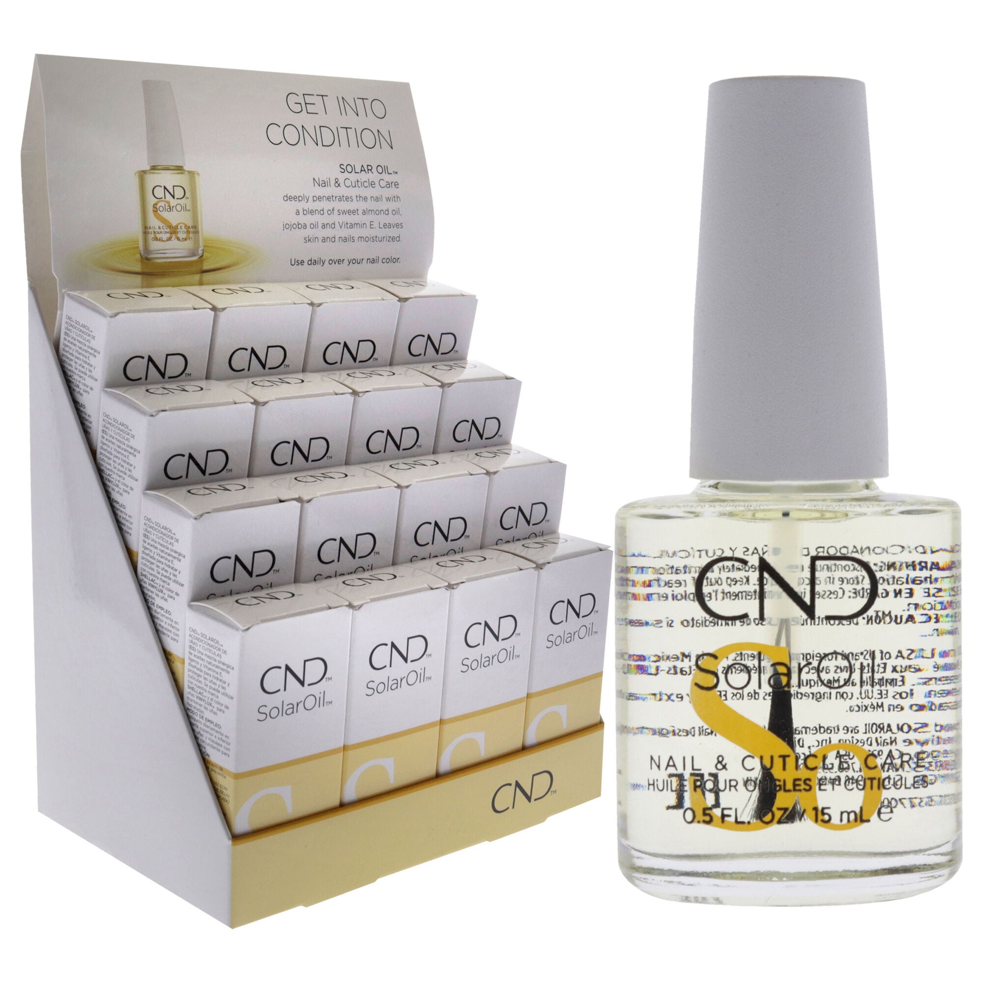 SolarOil Nail and Cuticle Treatment by CND for Women - 16 x 0.5 oz Display, See Description, alternate image number 1